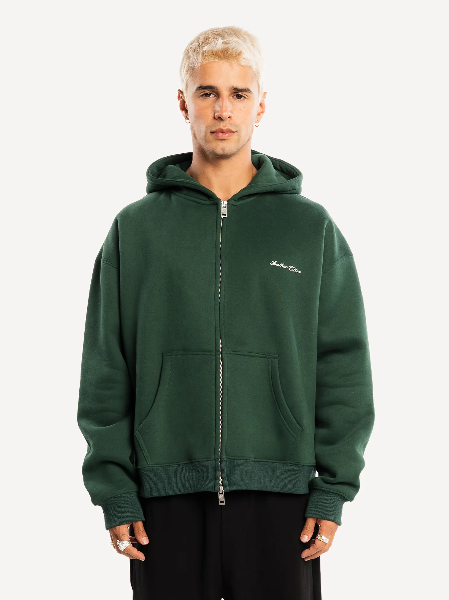Basic Boxy Fit 380gsm Zip Hoodie - Image 19