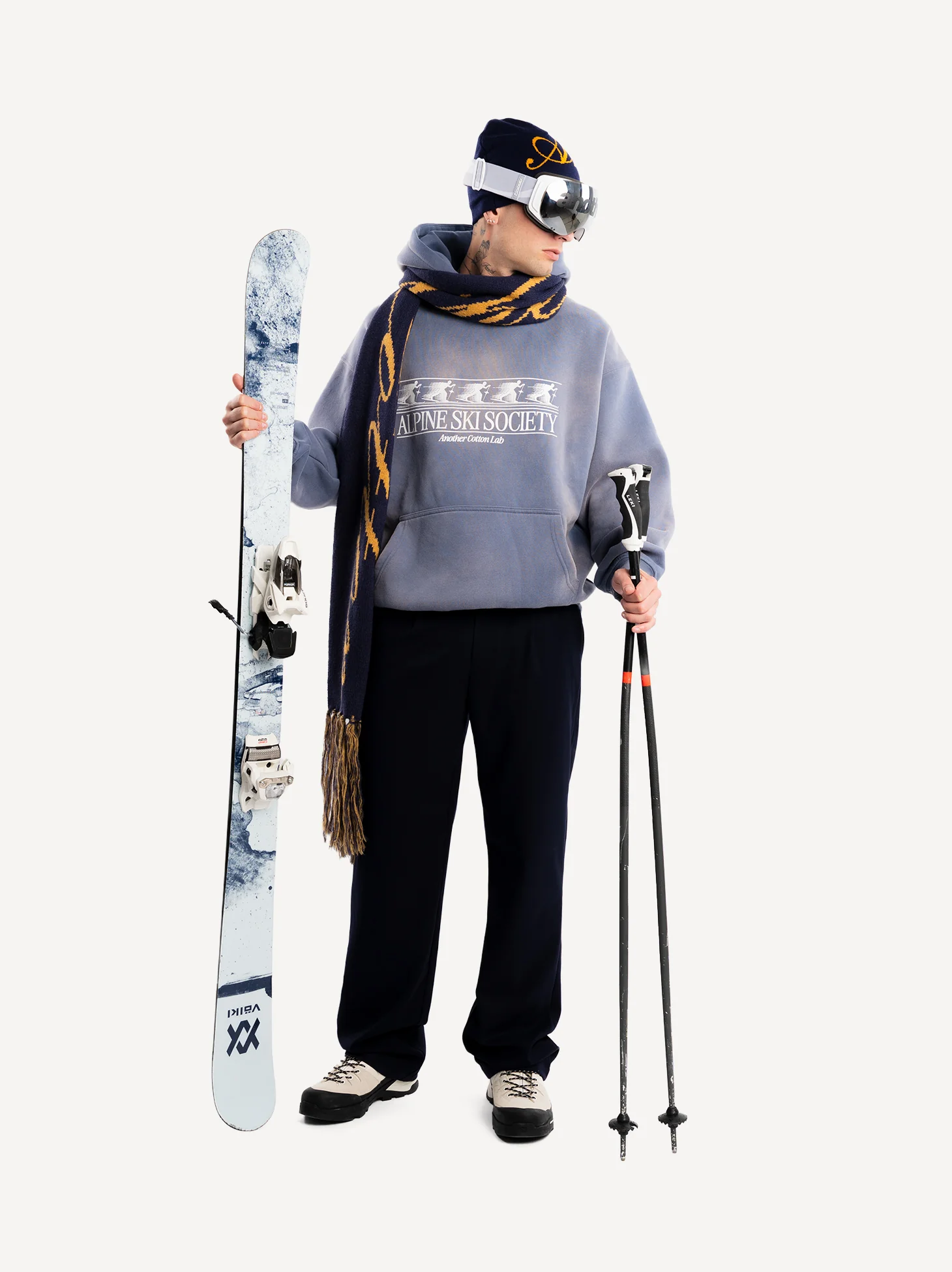 Alpine Ski Society Washed Hoodie - Image 5