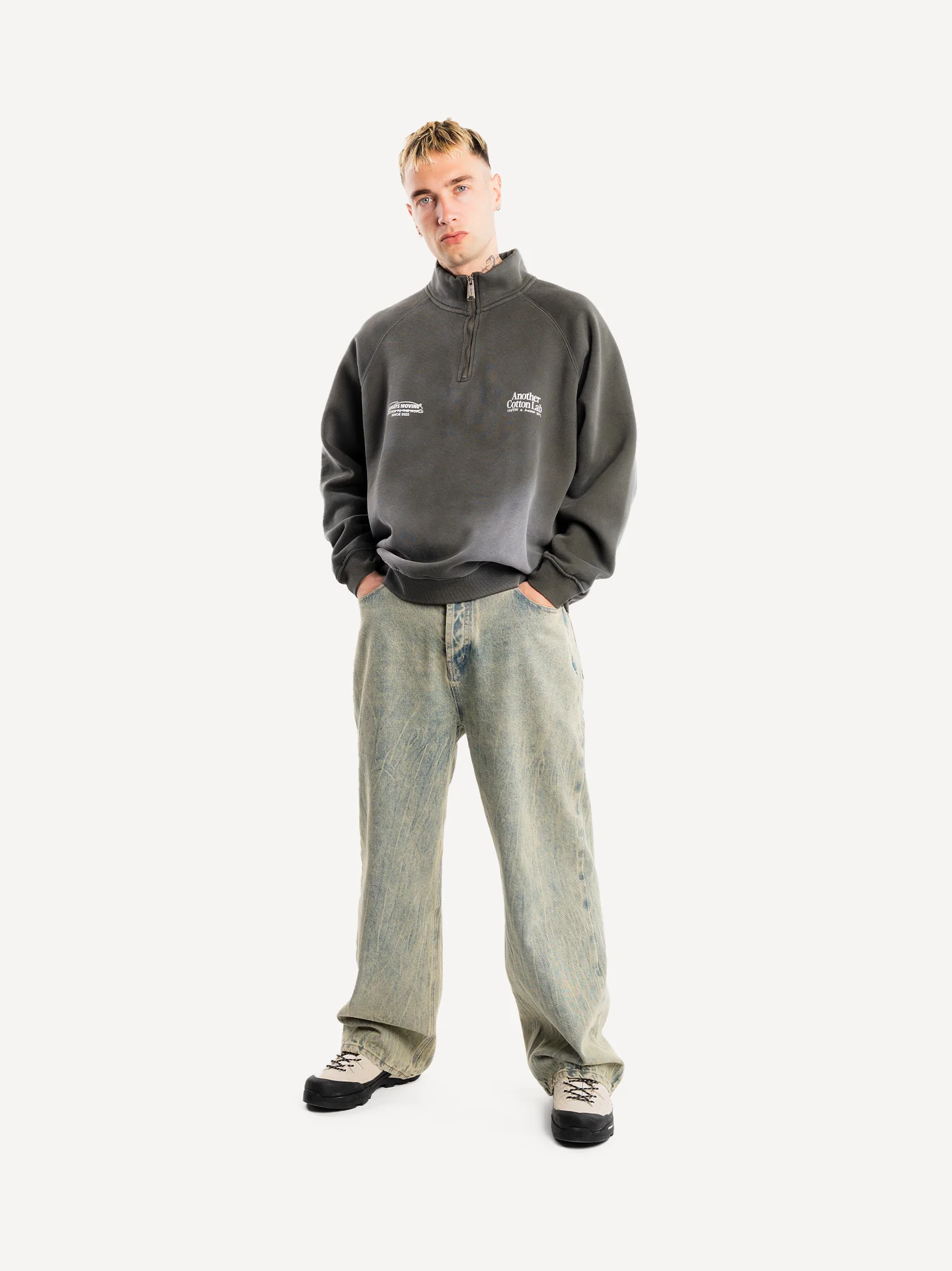 Always Moving Washed Half Zip Sweatshirt - Image 5