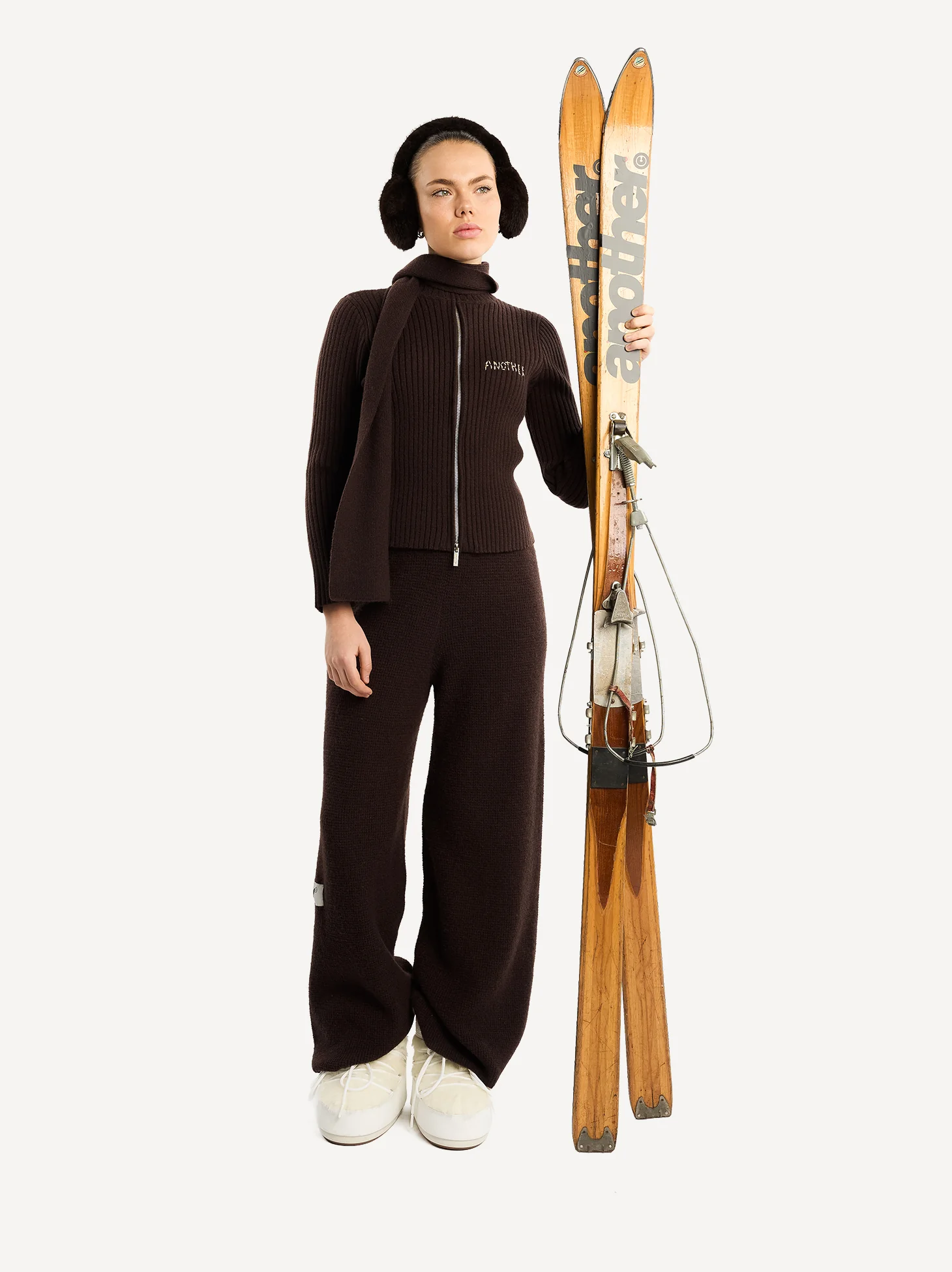 Another Cropped Rib Zip Women - Image 4