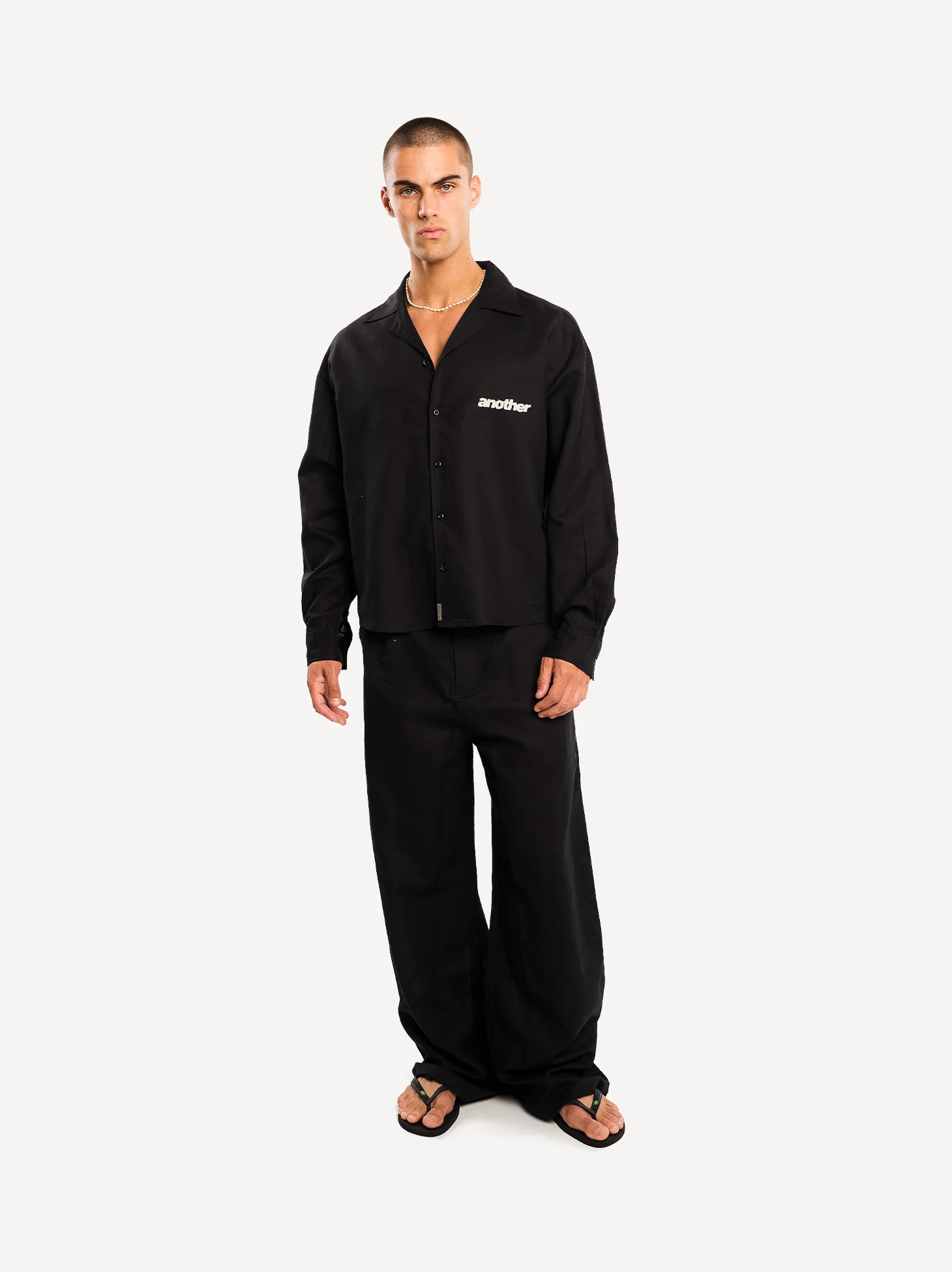 Another Wide Fit Linen Pant - Image 3
