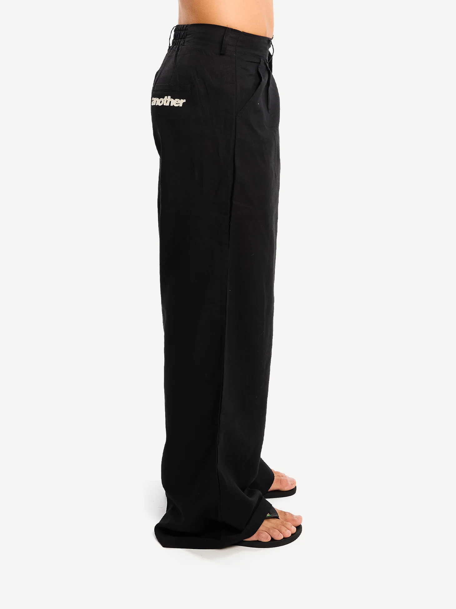 Another Wide Fit Linen Pant - Image 7