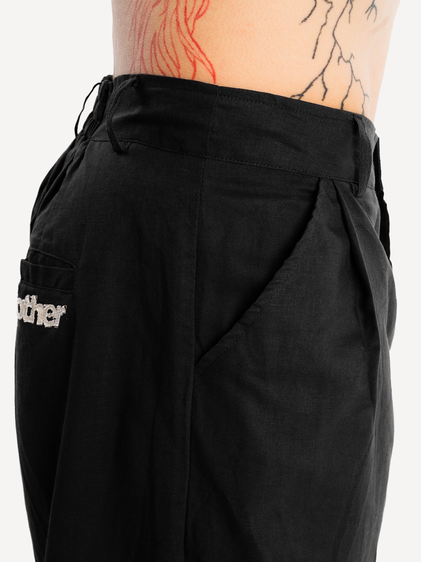 Another Wide Fit Linen Pant - Image 9