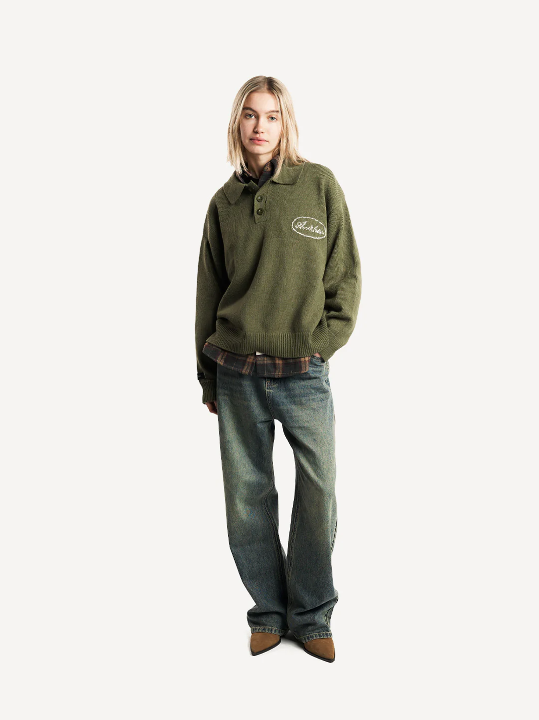 Another Three Button Knit Sweater - Image 14