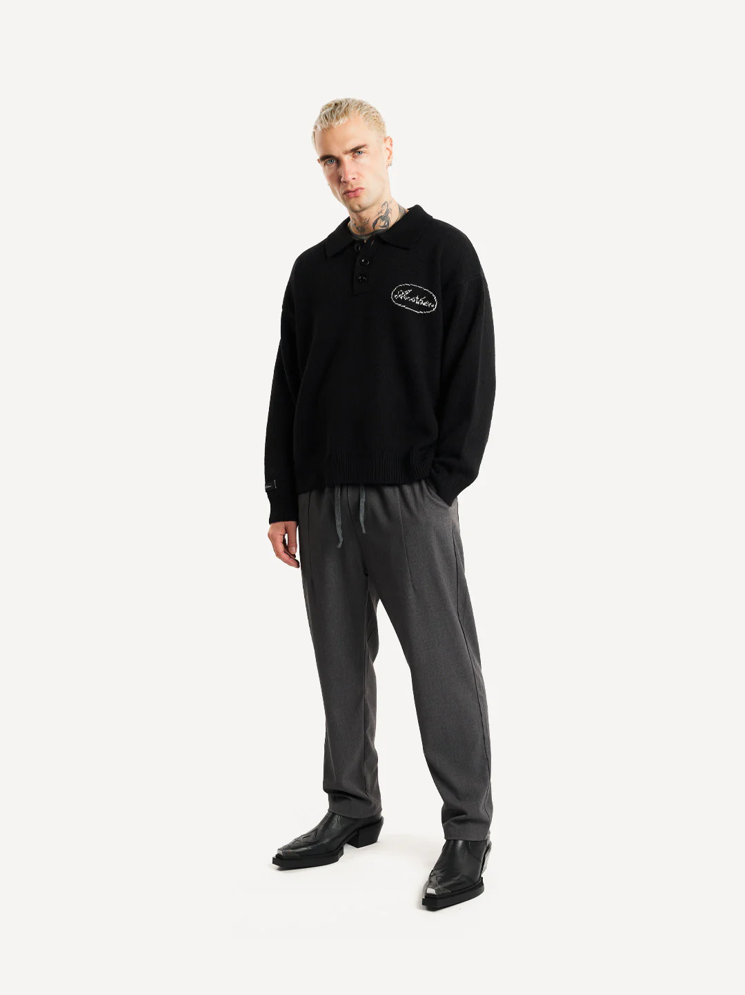 Another Three Button Knit Sweater - Image 4