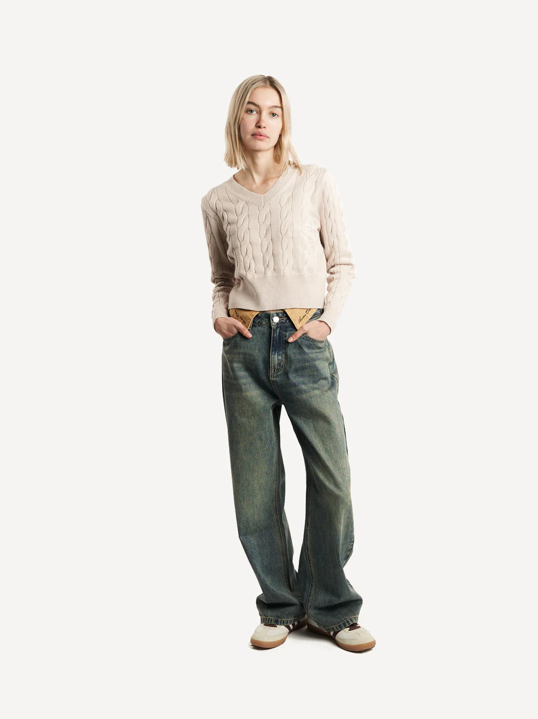 Another V-Neck Knit Sweater - Image 4