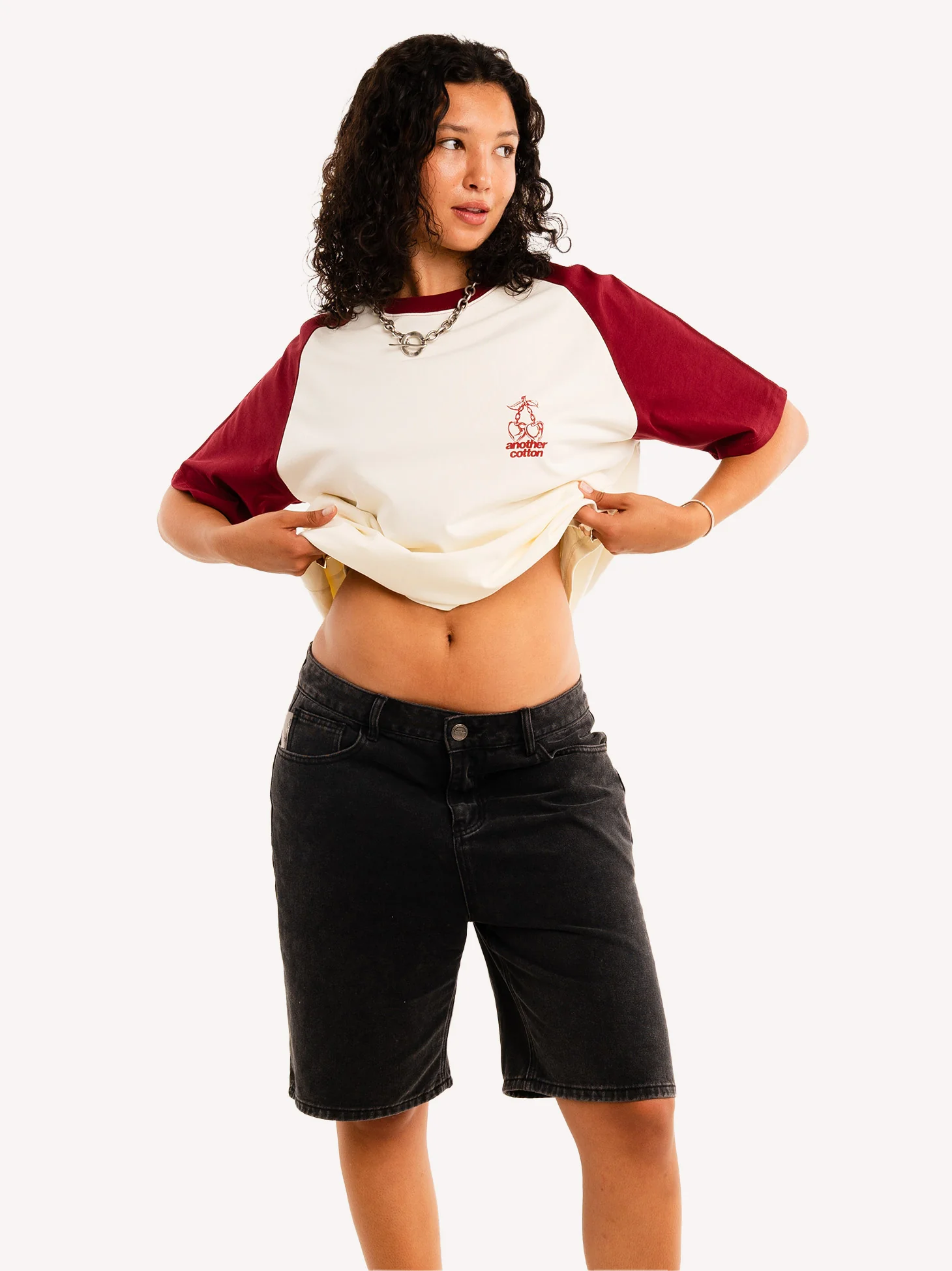 Bad Habits Oversized Raglan T-Shirt - Image 5