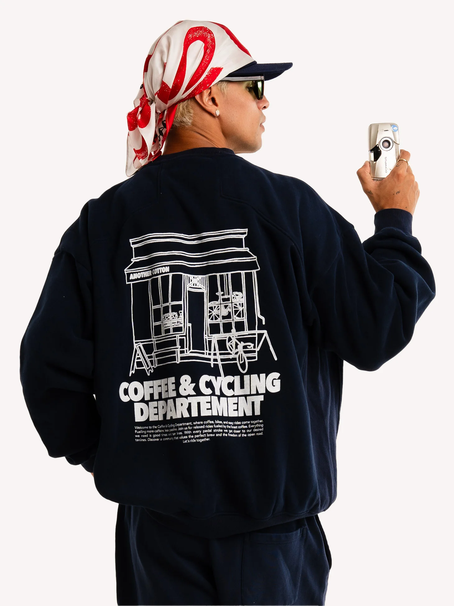Coffee & Cycling Oversized Sweatshirt - Image 7
