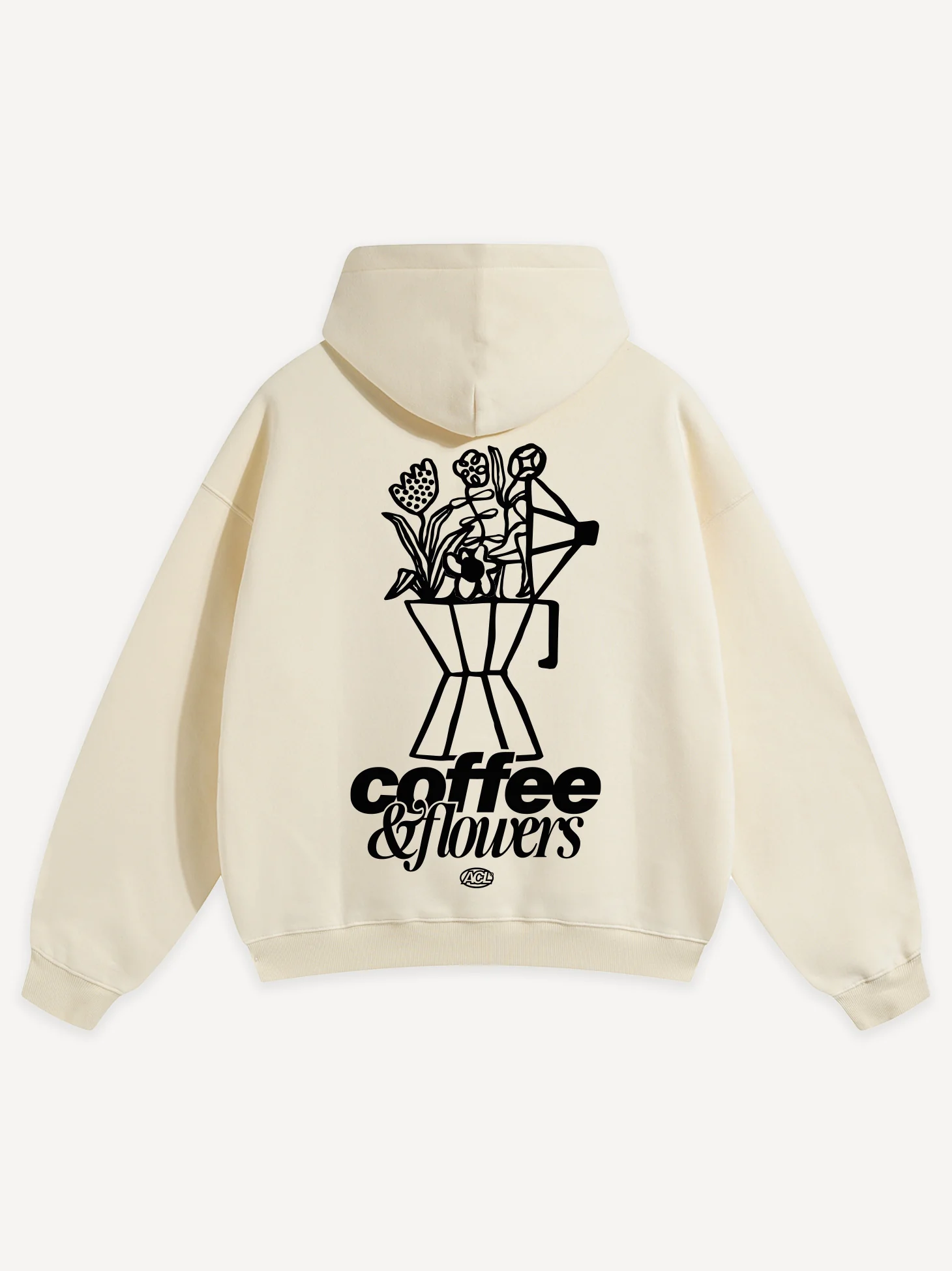 Coffee & Flowers Oversized Hoodie