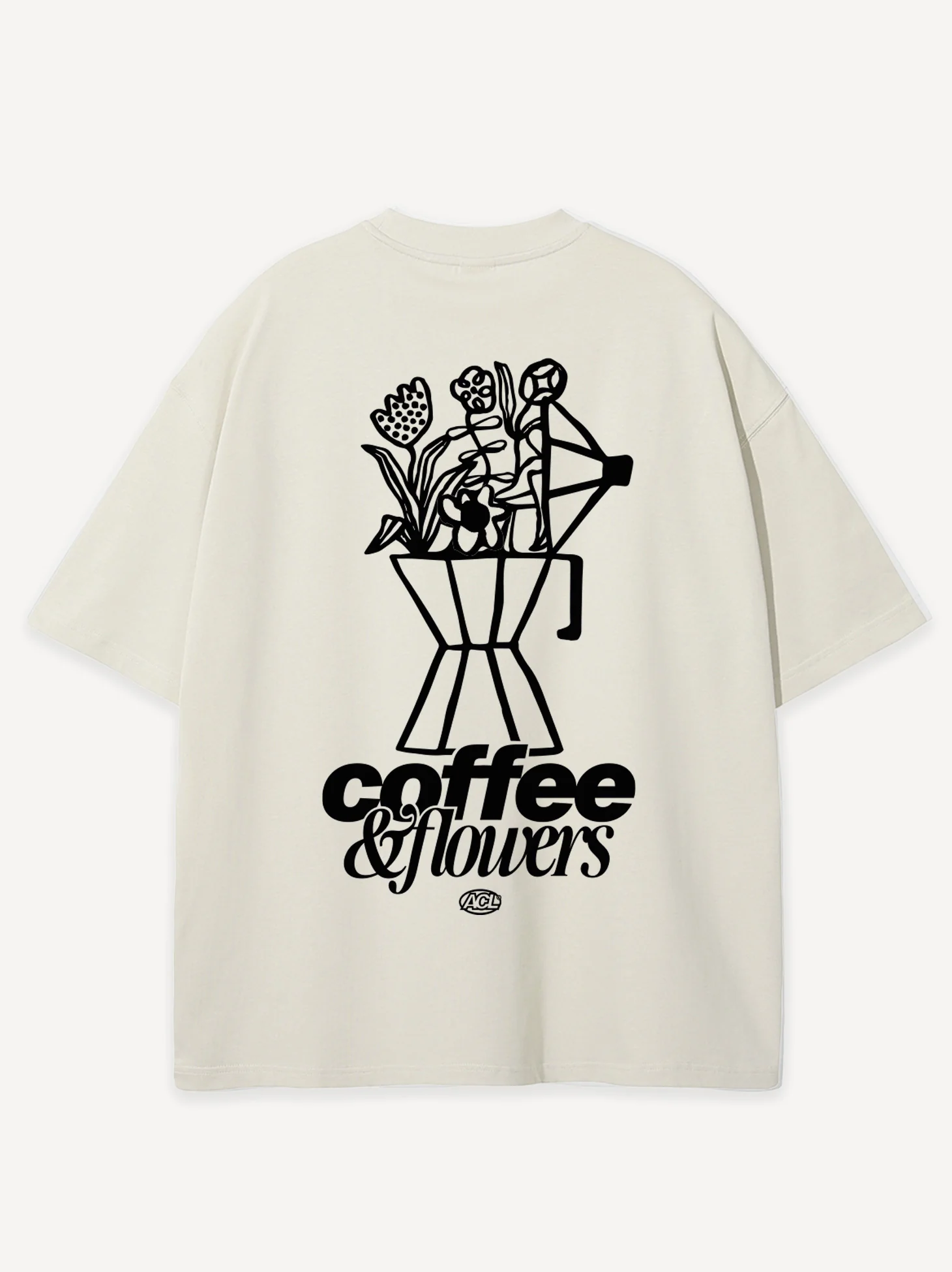 Coffee & Flowers Oversized T-Shirt - Image 2