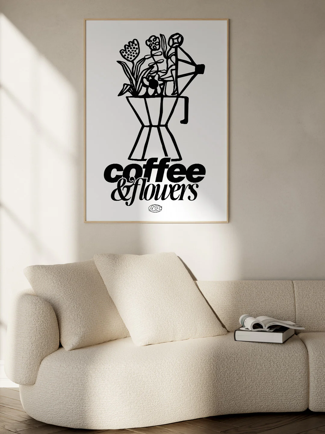 Coffee & Flowers Poster - Image 2