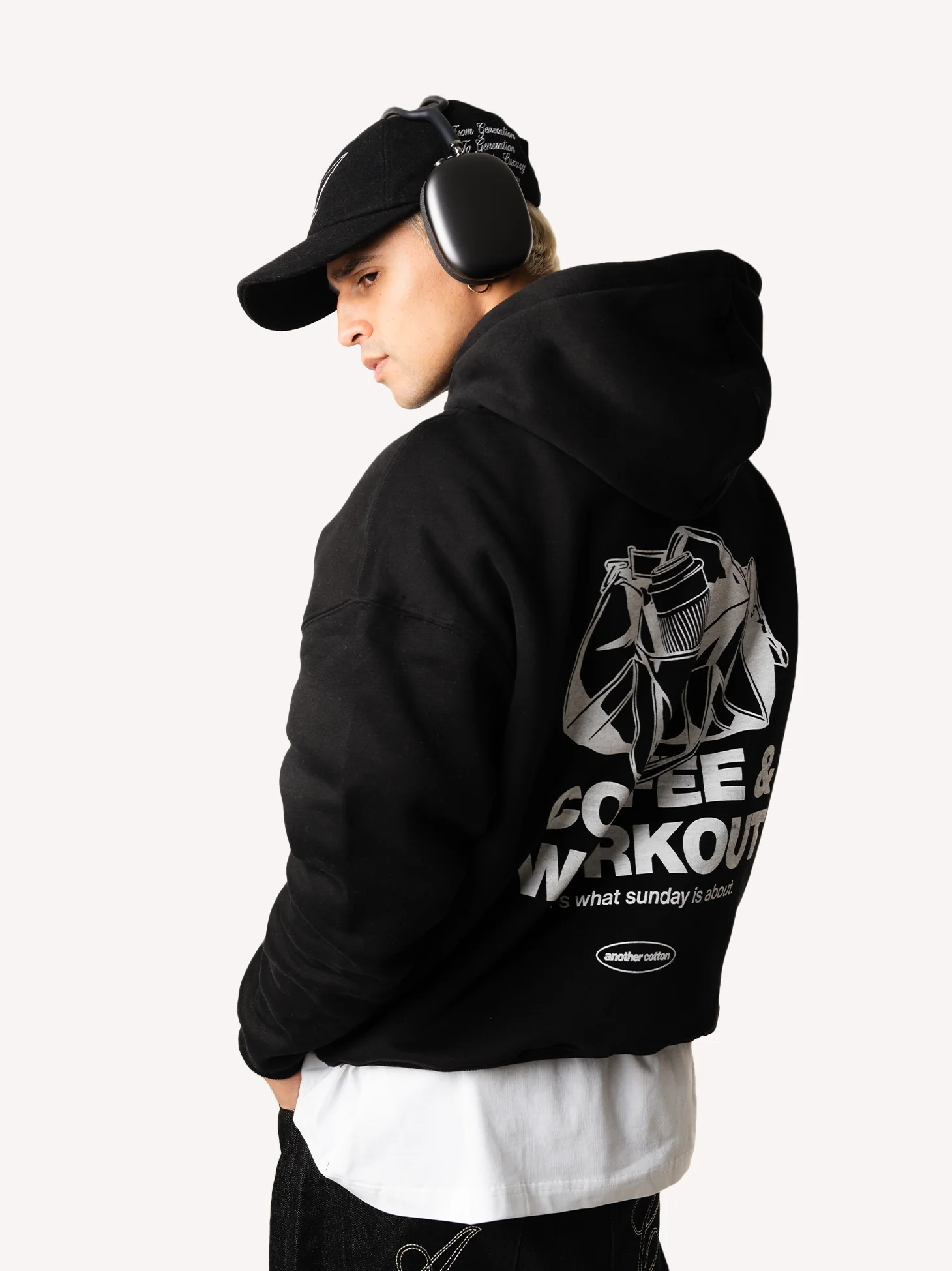 Coffee & Workout Oversized Hoodie - Image 3