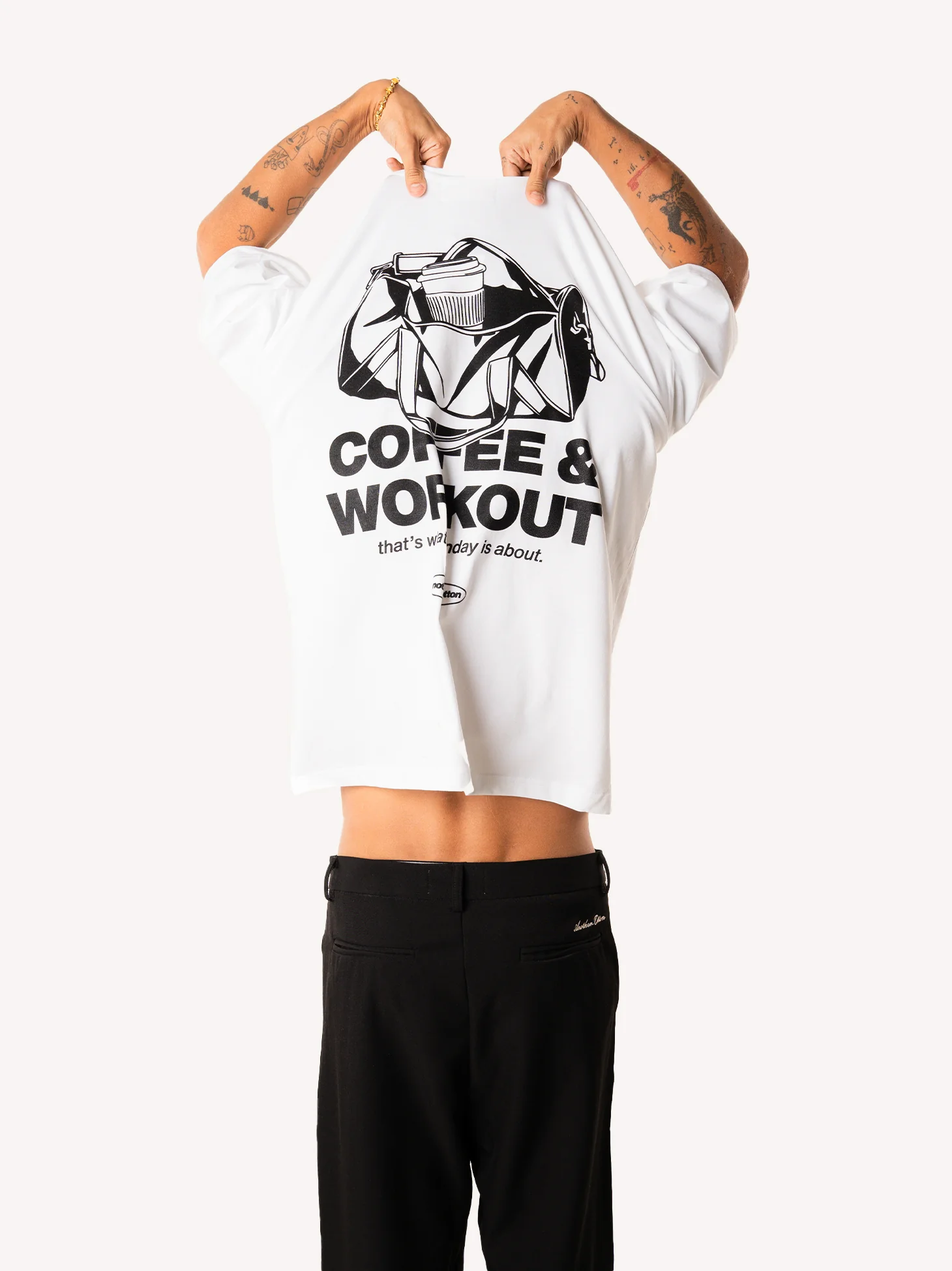 Coffee & Workout Oversized T-Shirt - Image 3