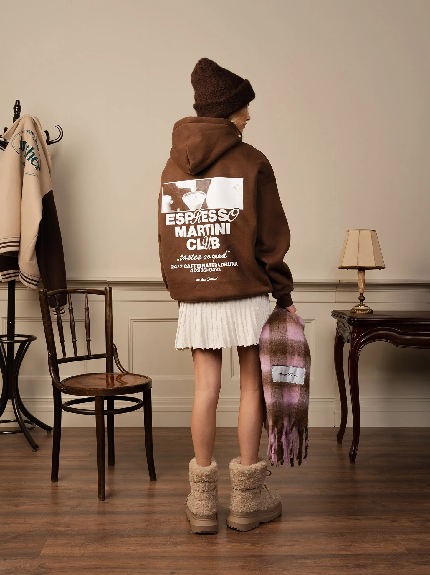 Espresso Martini Oversized Zip Hoodie - Image 3