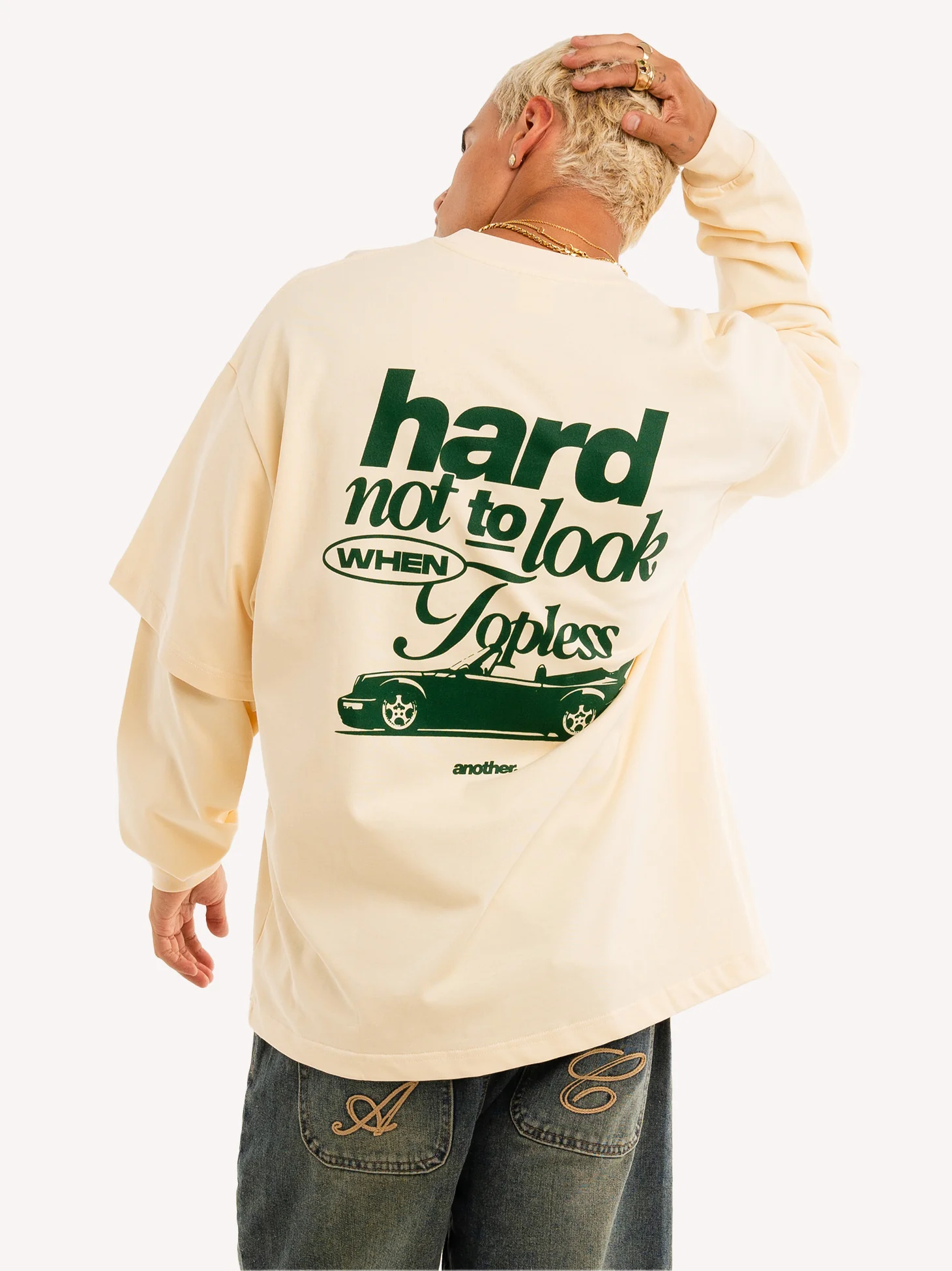 Hard Not To Look Oversized Longsleeve - Image 3