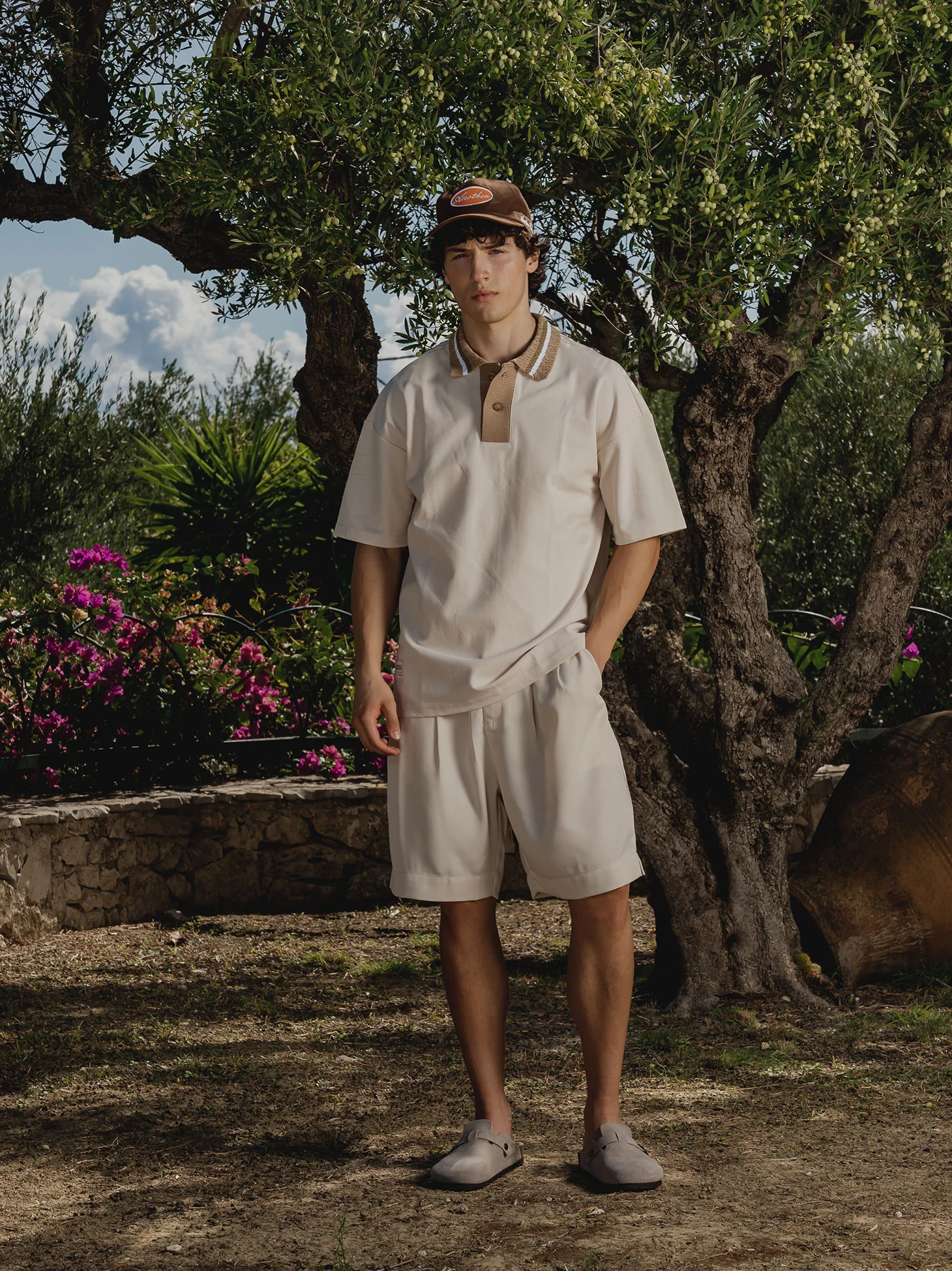 Knit Collar Oversized Polo - Image 3