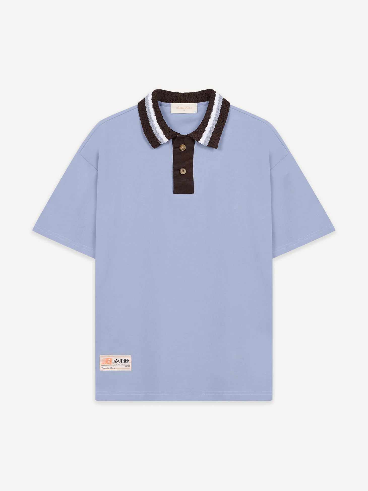 Knit Collar Oversized Polo - Image 5