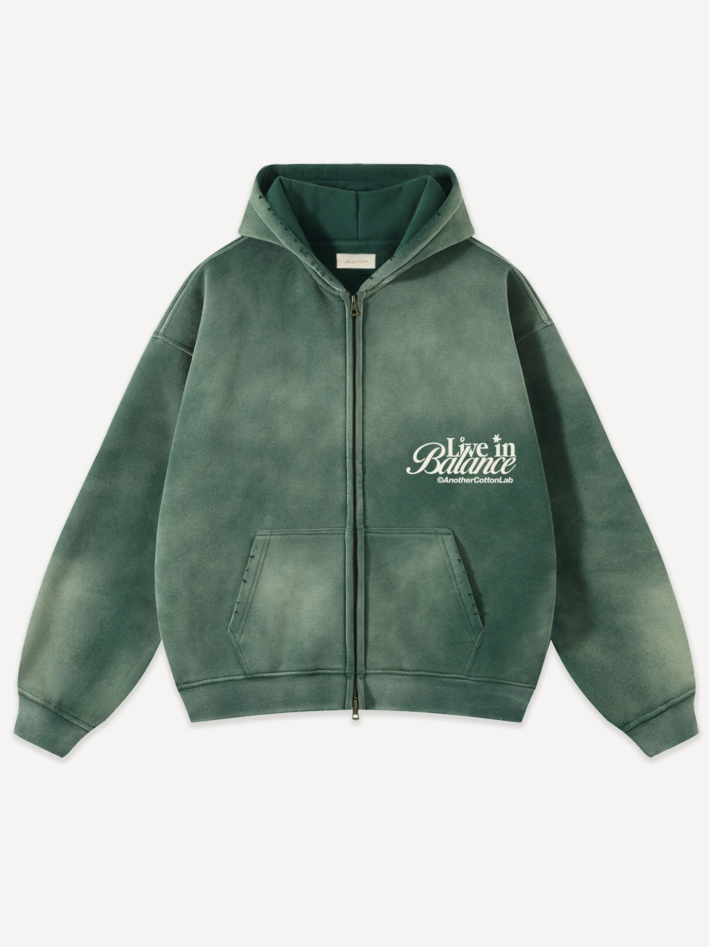 Live in Balance Oversized Zip Hoodie - Image 3
