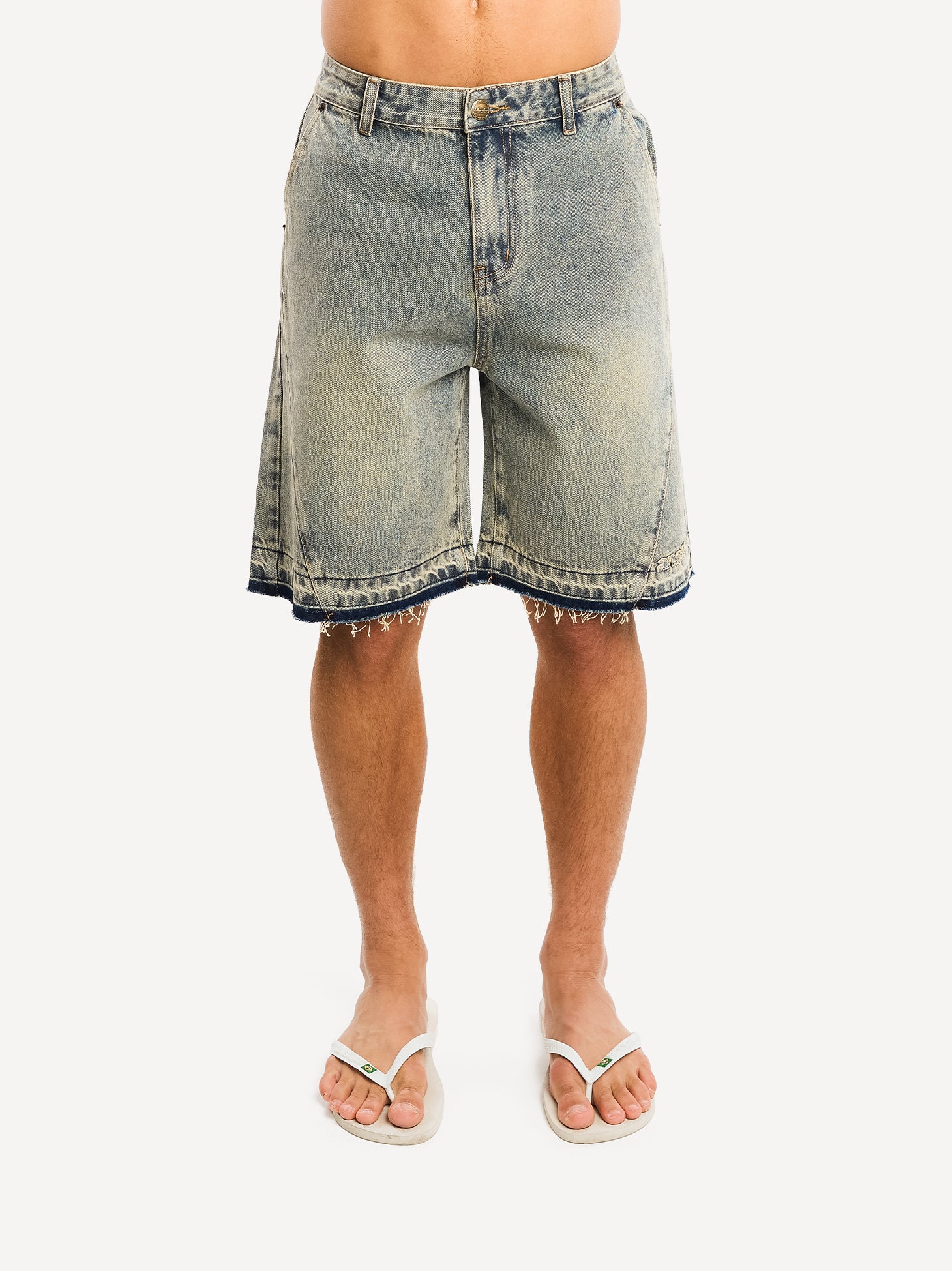 Destroyed Baggy Denim Shorts - Image 14