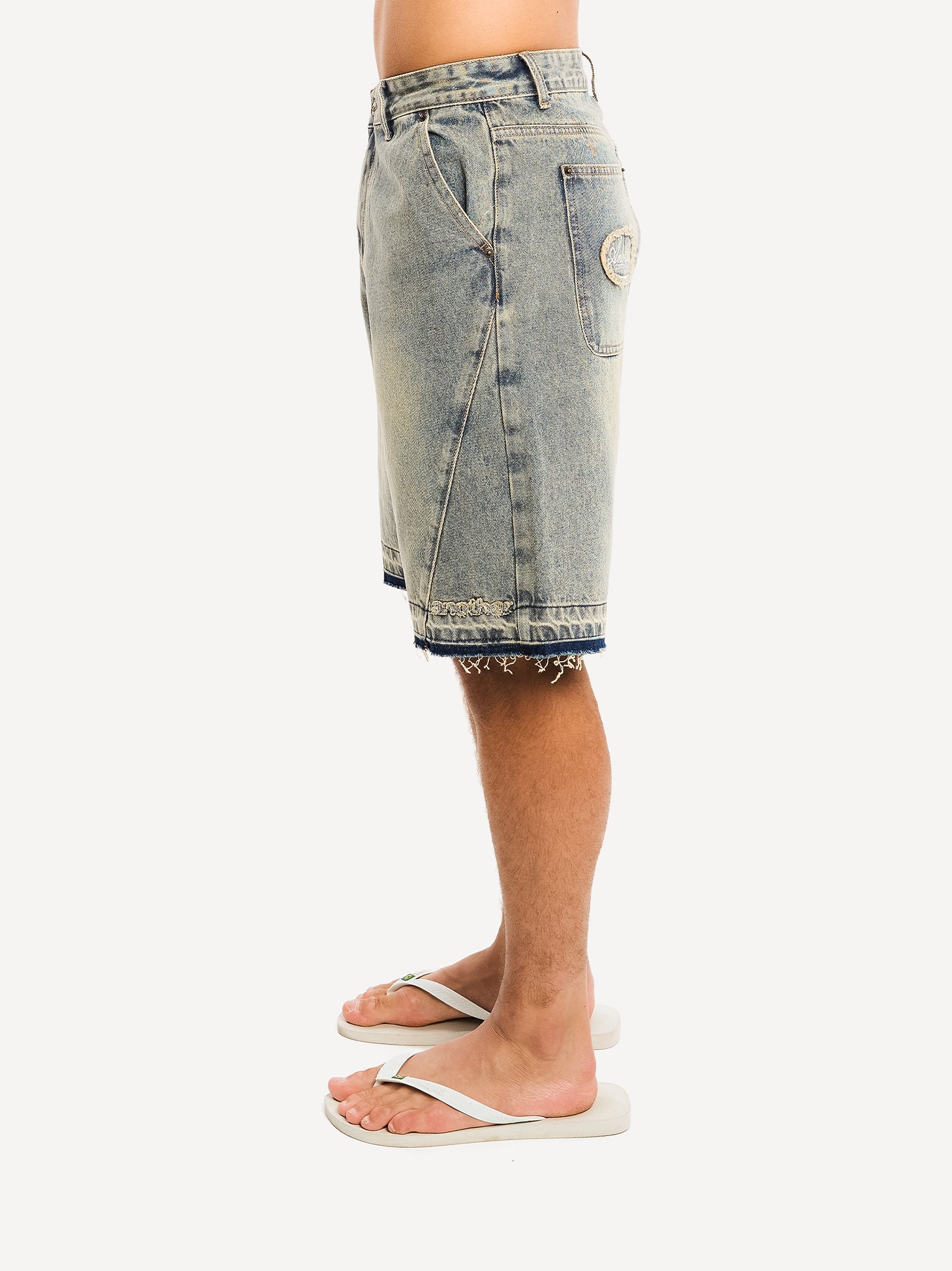 Destroyed Baggy Denim Shorts - Image 16