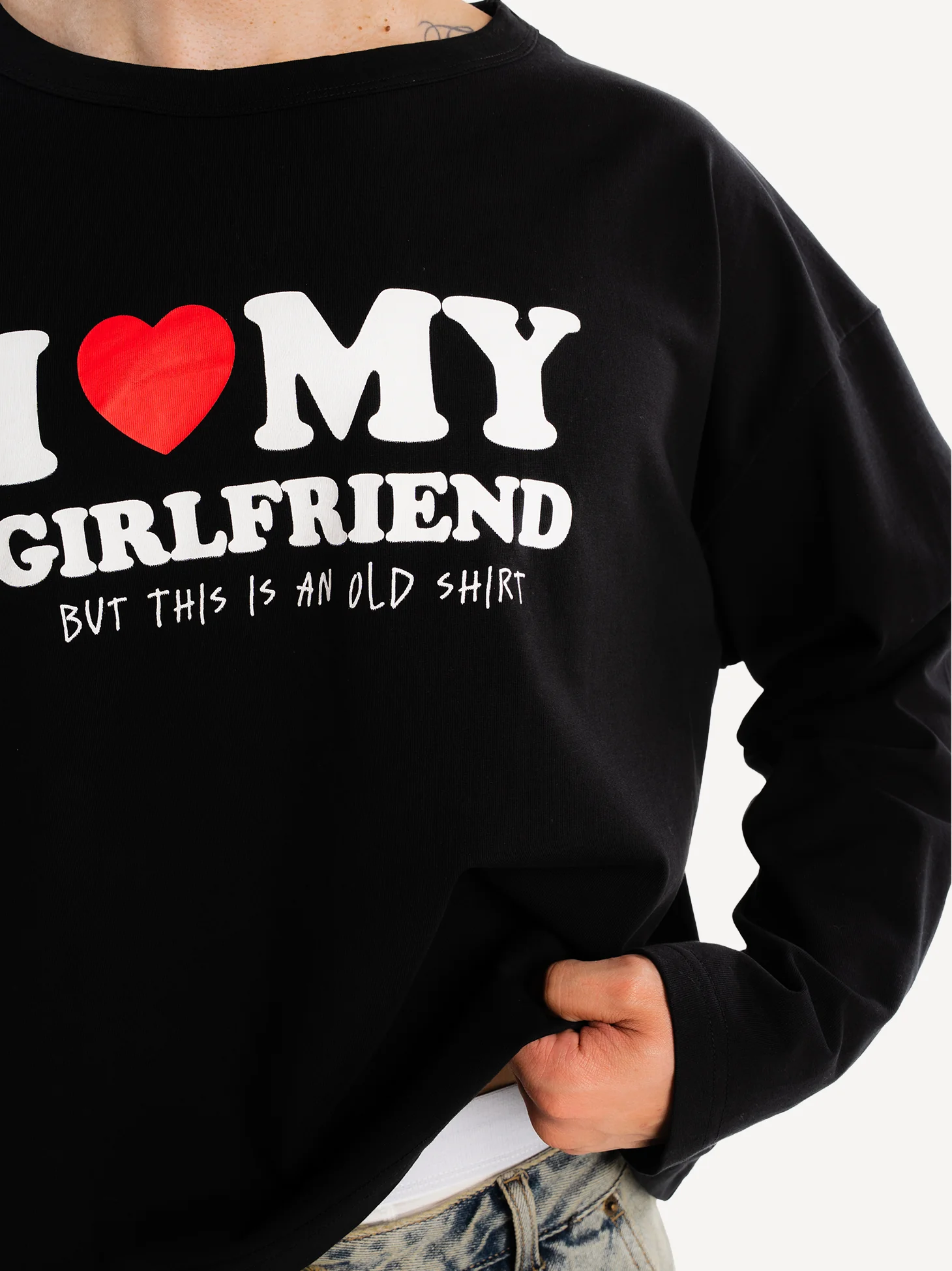 Love My Girlfriend Cropped Longsleeve - Image 5