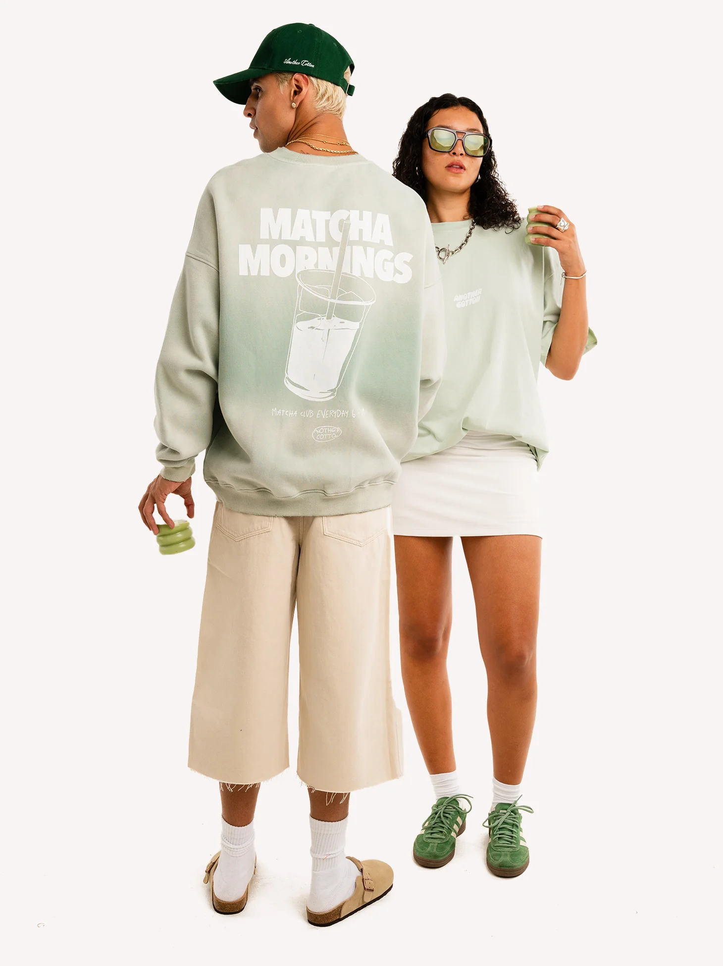 Matcha Mornings Oversized Sweatshirt - Image 3