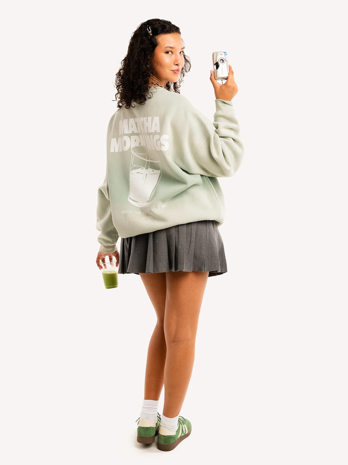 Matcha Mornings Oversized Sweatshirt - Image 6