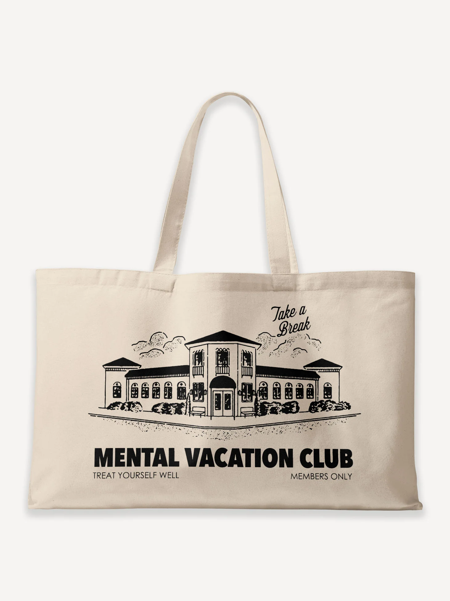 Mental Vacation Club Oversized Canvas Bag - Image 3