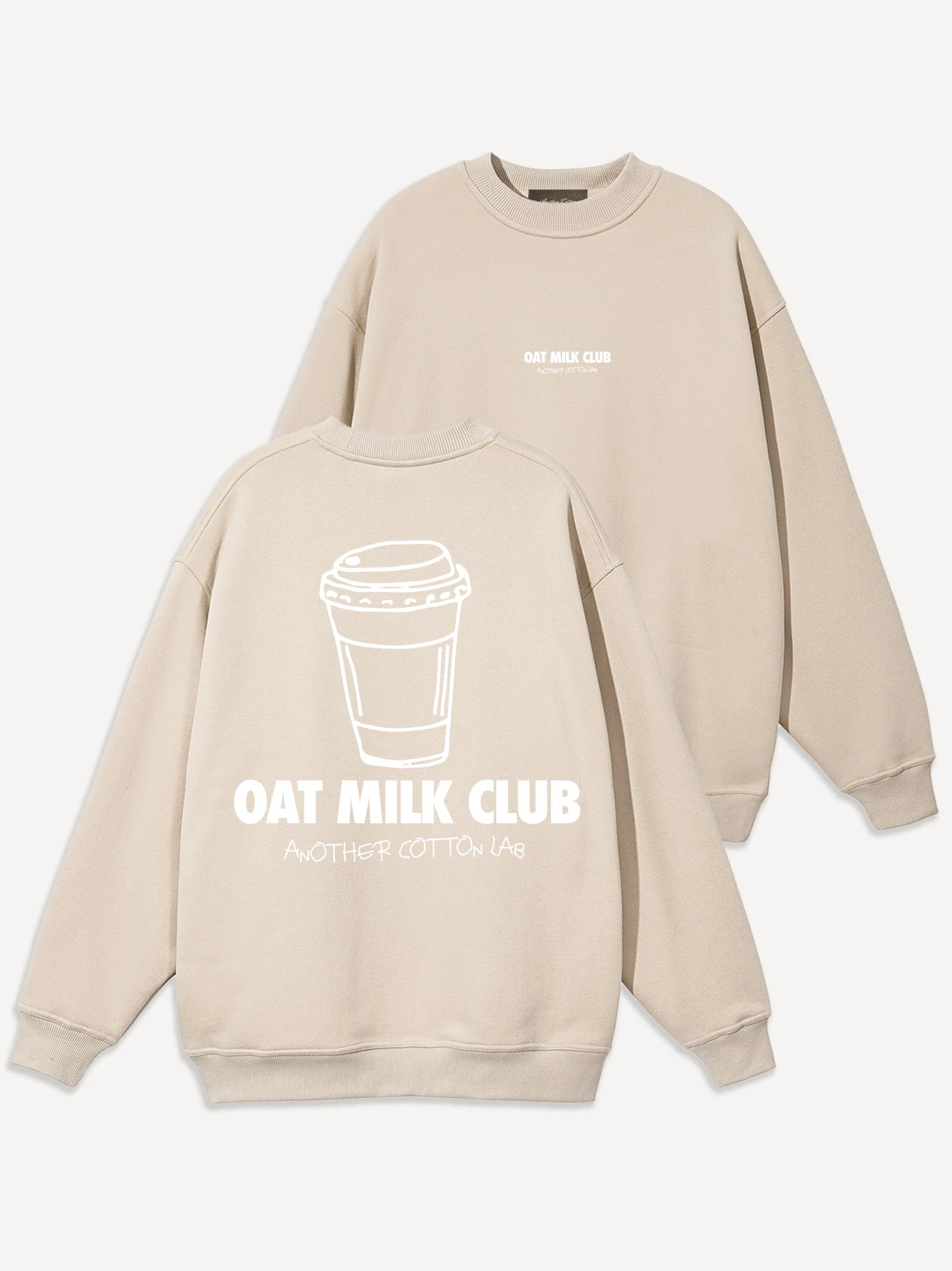 Oat Milk Club Heavy Oversize Sweatshirt - Image 3