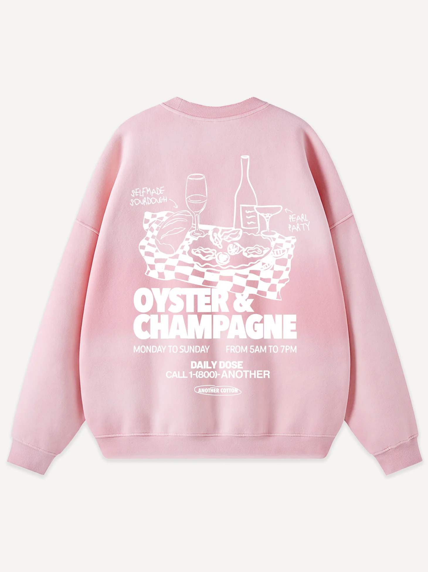 Oyster & Champagne Oversized Sweatshirt - Image 5