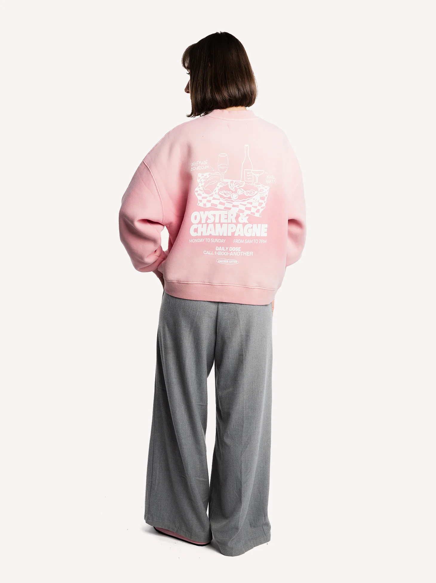 Oyster & Champagne Oversized Sweatshirt - Image 7