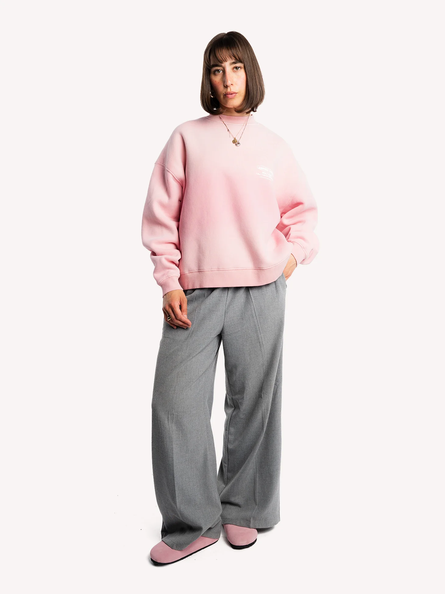 Oyster & Champagne Oversized Sweatshirt - Image 8