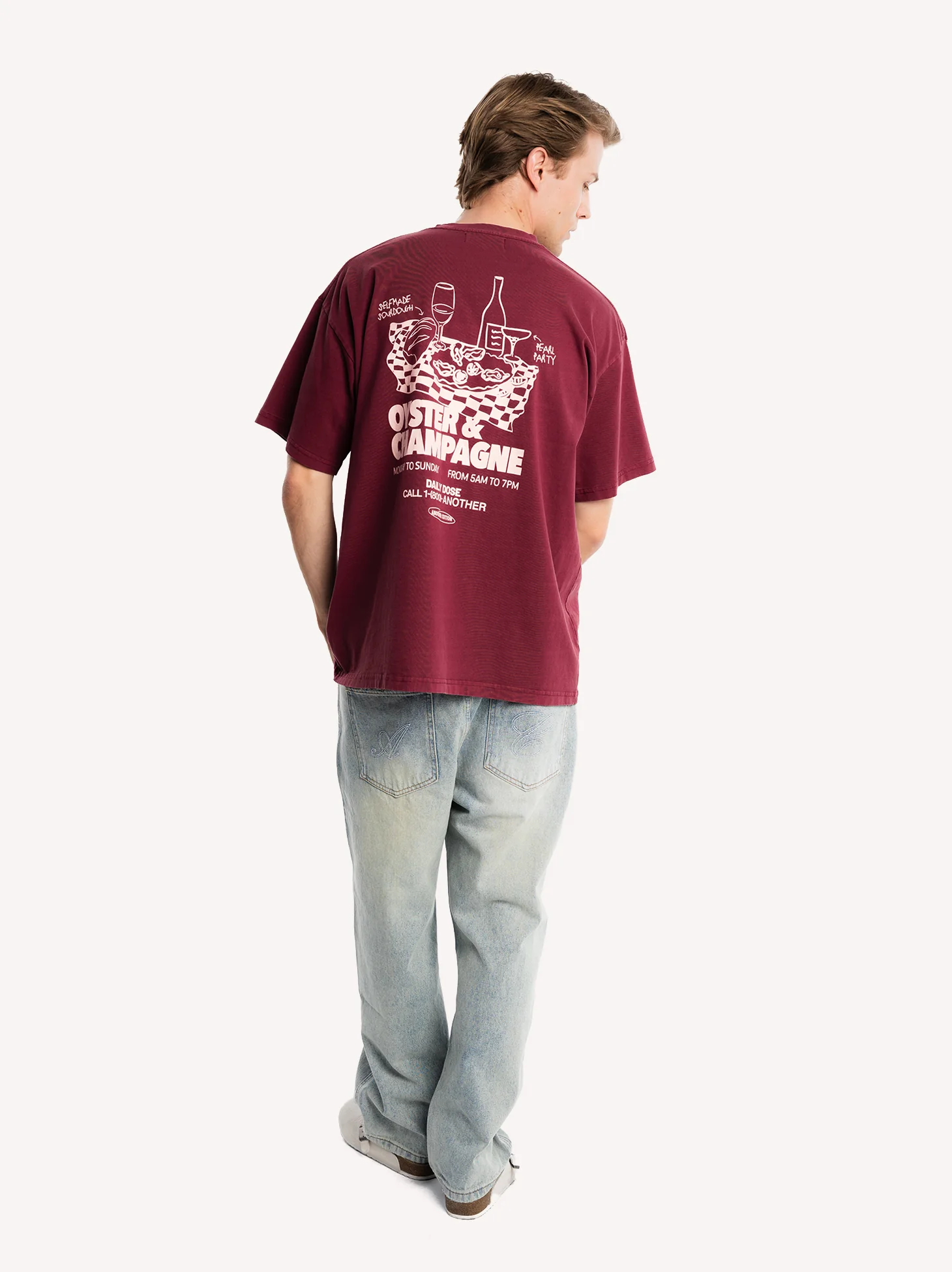 Oyster & Champagne Oversized T-Shirt - Image 8