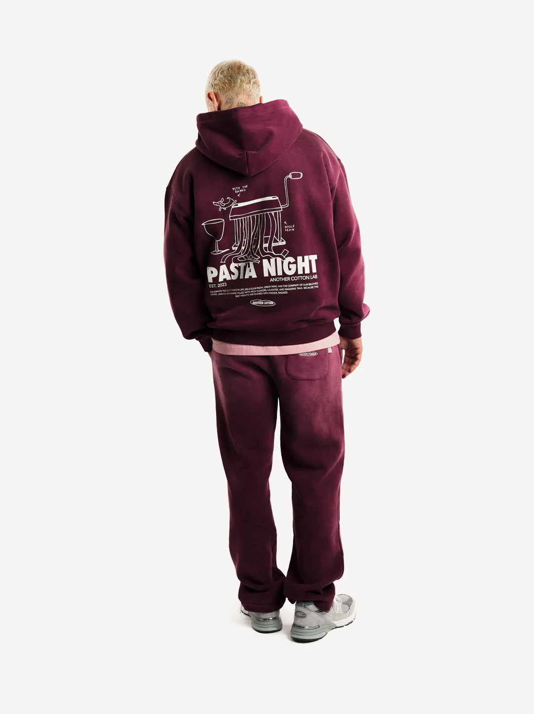 Pasta Night Washed Hoodie - Image 4