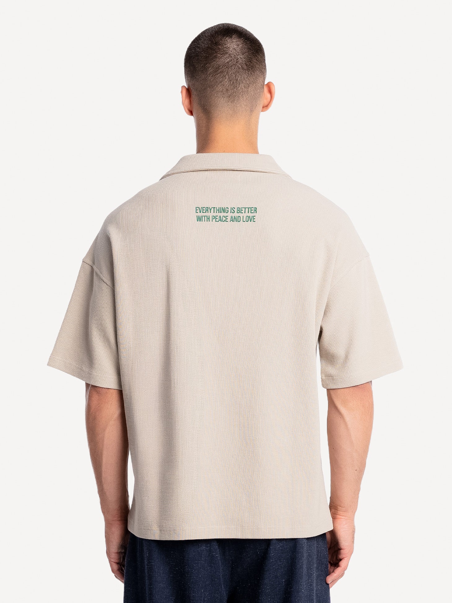 Peace Waffle Polo Shirt - Image 13