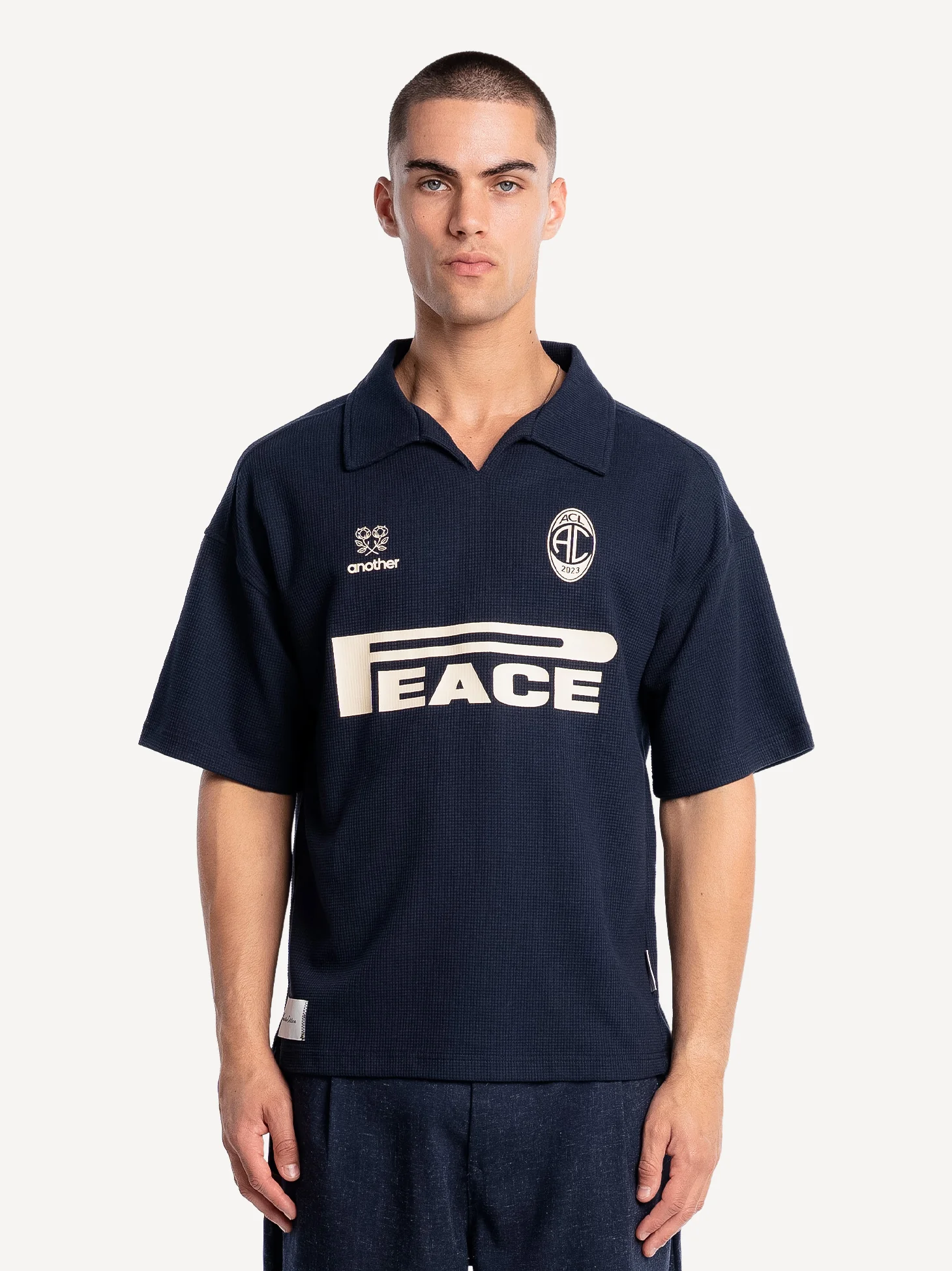 Peace Waffle Polo Shirt - Image 3