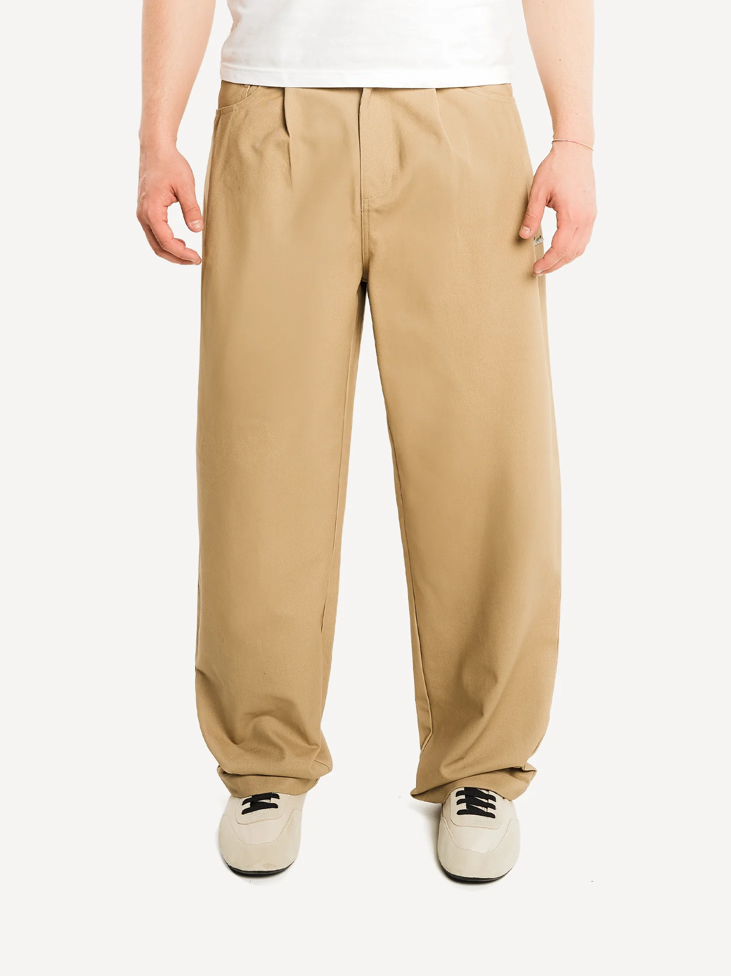 Straight Pleated Workwear Pants - Image 12