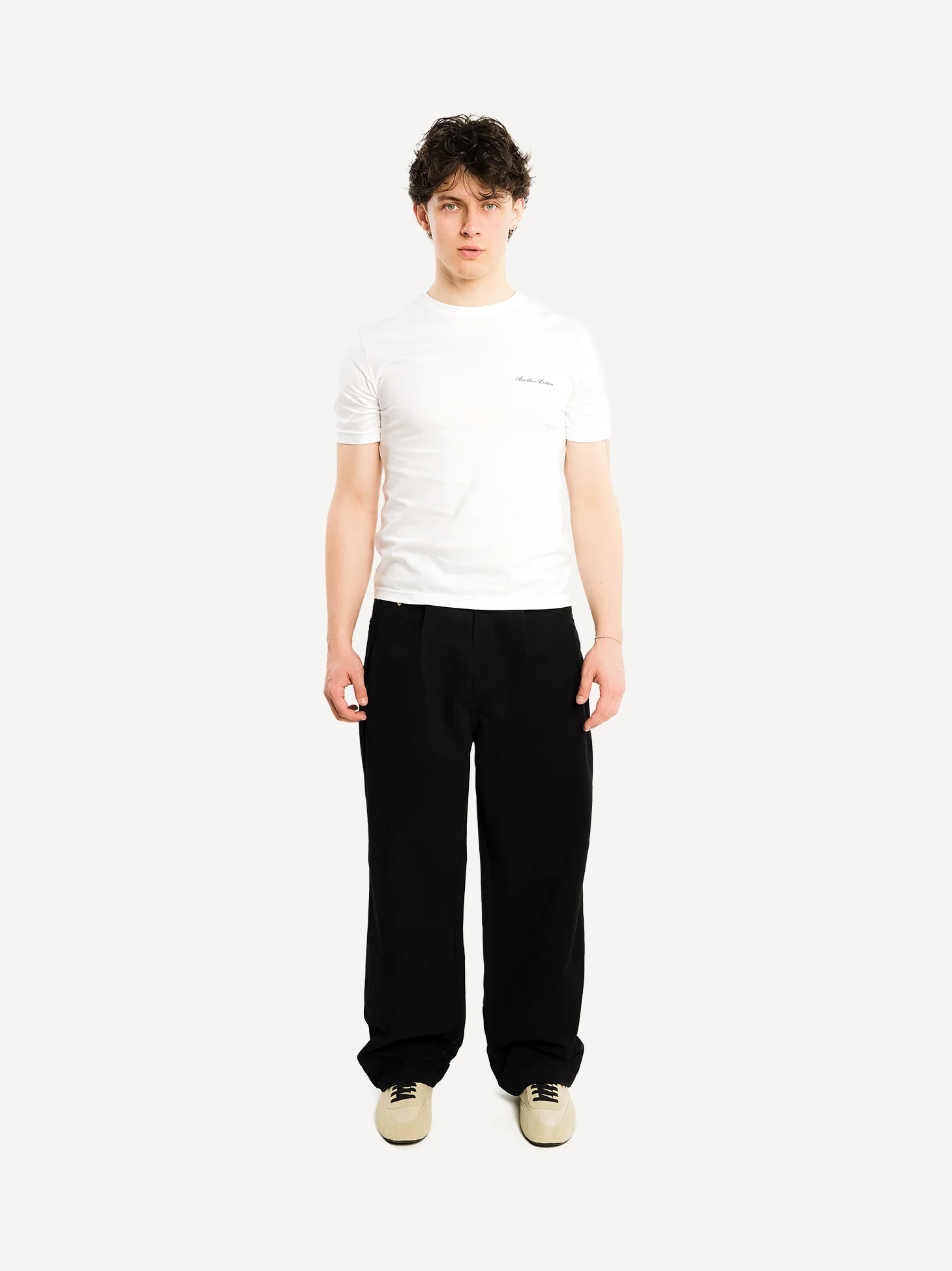 Straight Pleated Workwear Pants - Image 3