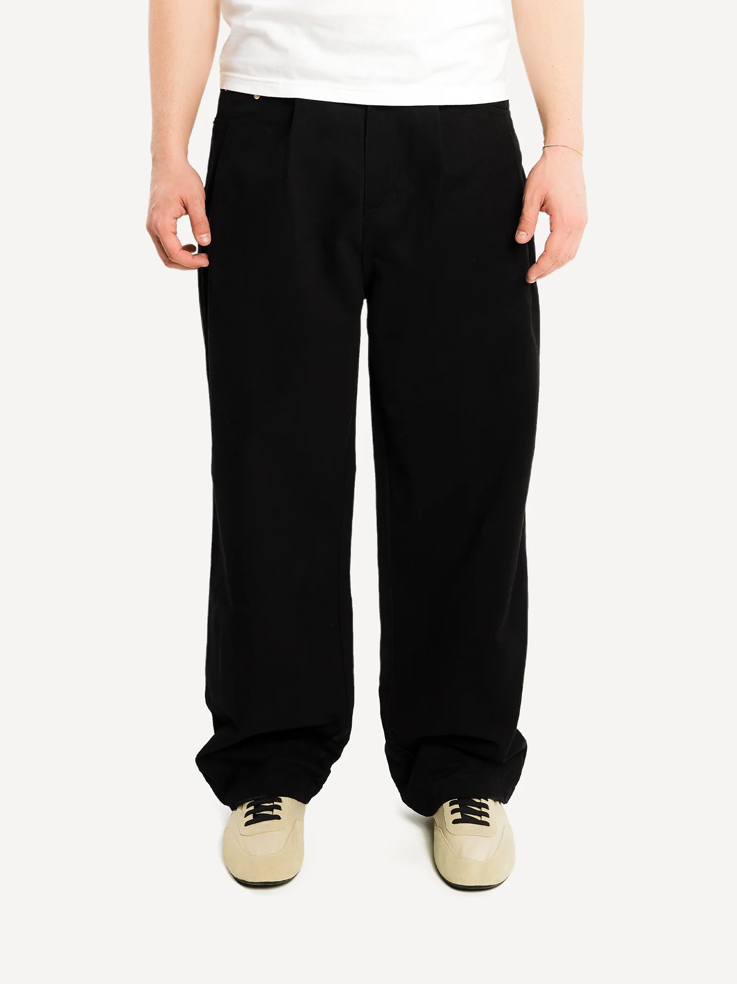 Straight Pleated Workwear Pants - Image 5