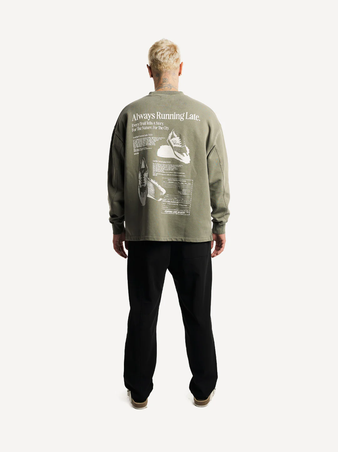 Running Late Washed Sweatshirt - Image 3