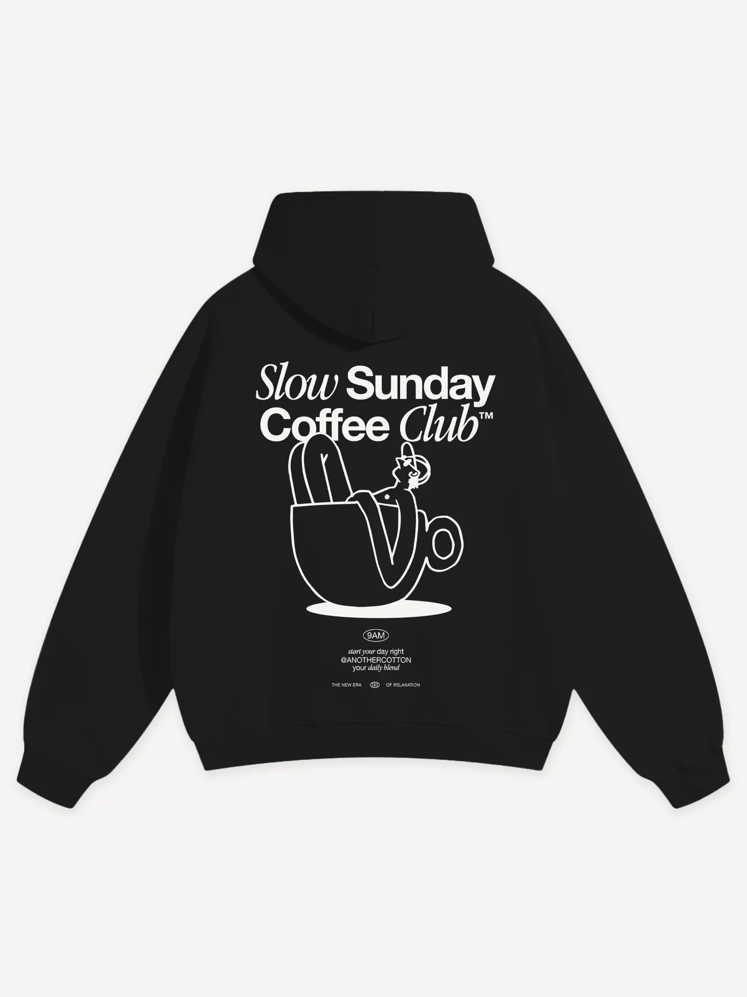 Slow Sunday Coffee Club Oversized Hoodie - Image 12