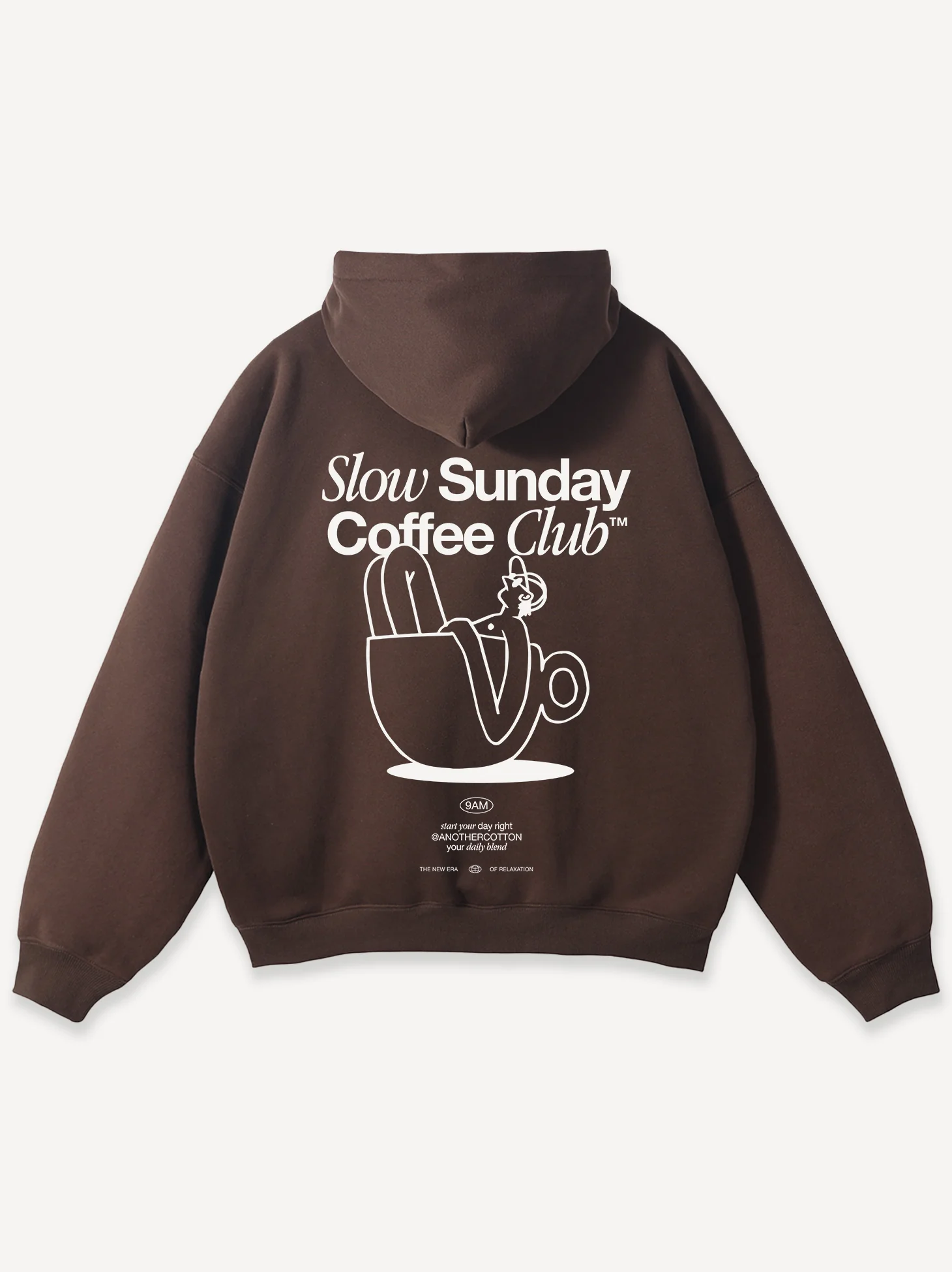 Slow Sunday Coffee Club Oversized Hoodie - Image 14