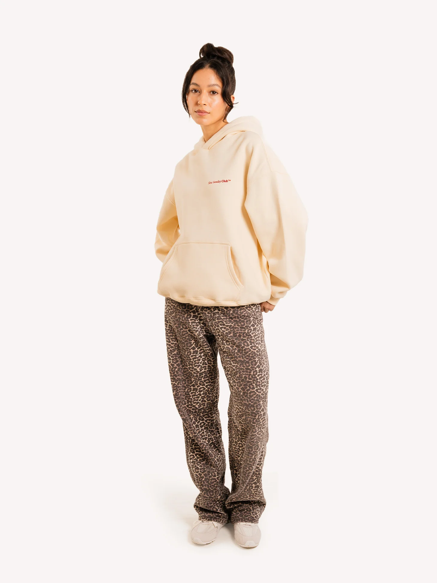 Slow Sunday Coffee Club Oversized Hoodie - Image 5