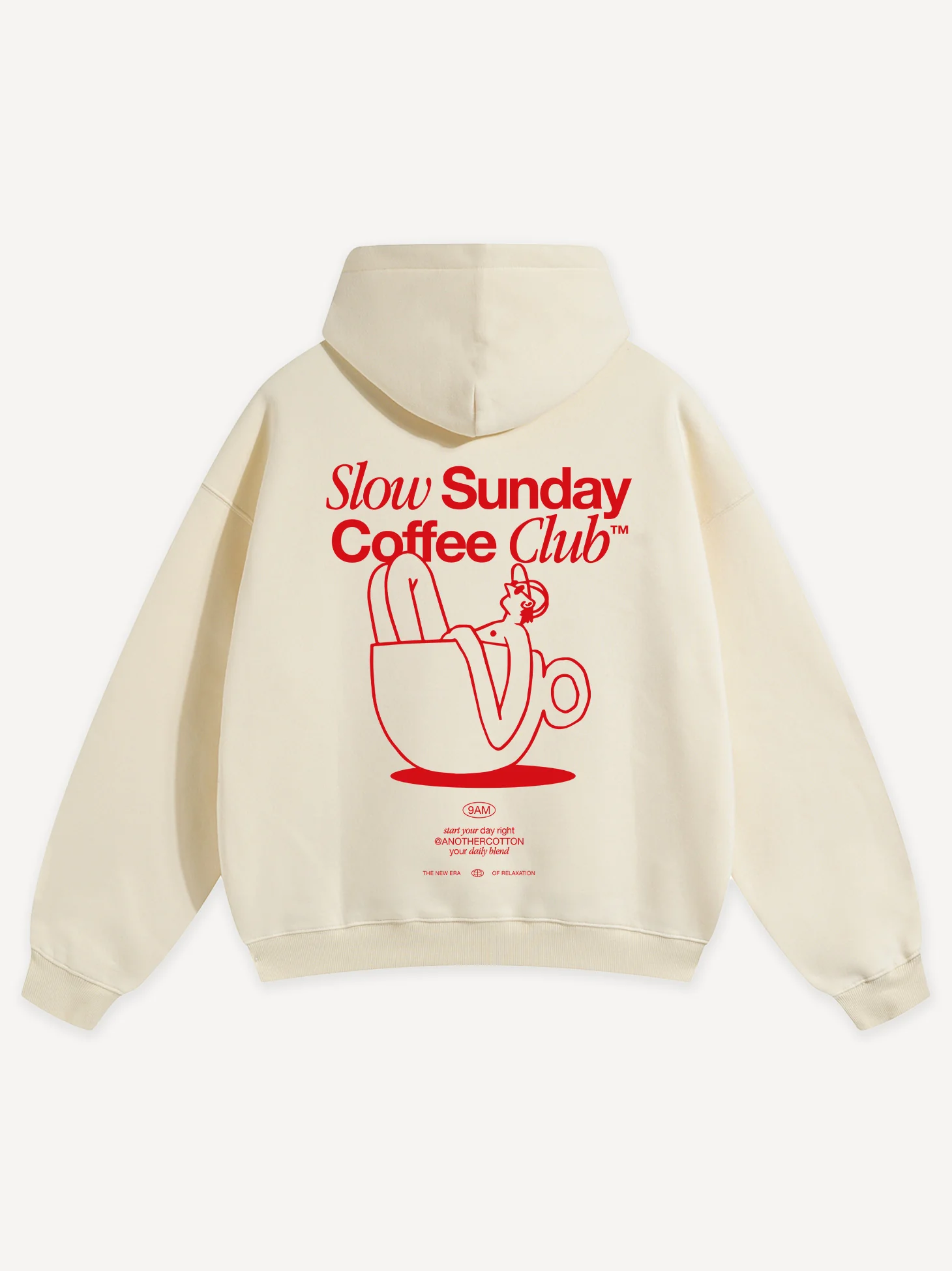 Slow Sunday Coffee Club Oversized Hoodie - Image 7