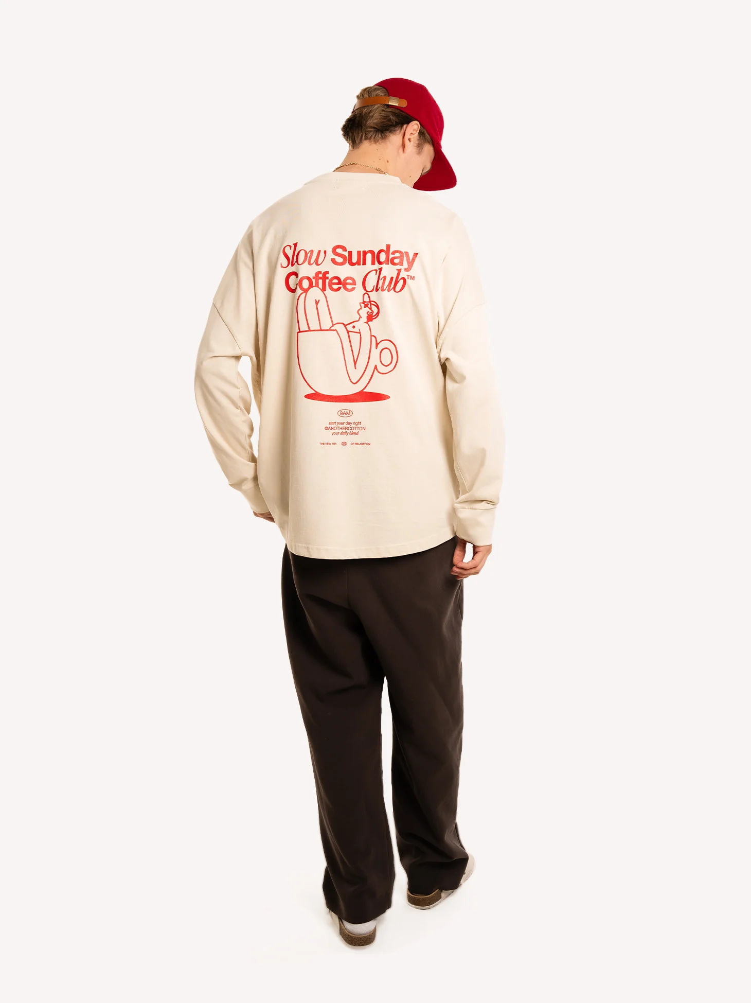 Slow Sunday Coffee Club Oversize Longsleeve - Image 4