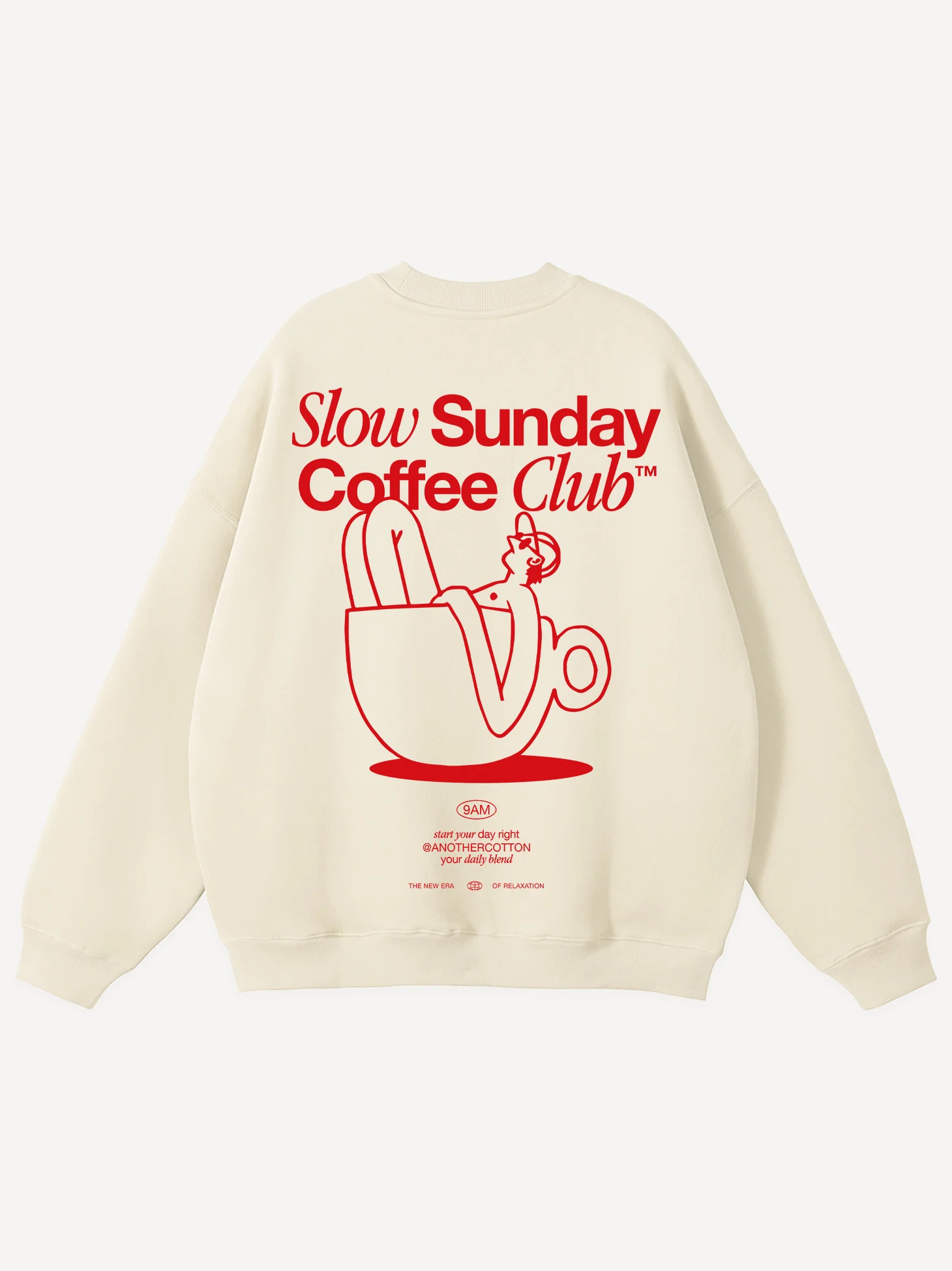 Slow Sunday Unisex Oversize Sweatshirt - Image 4