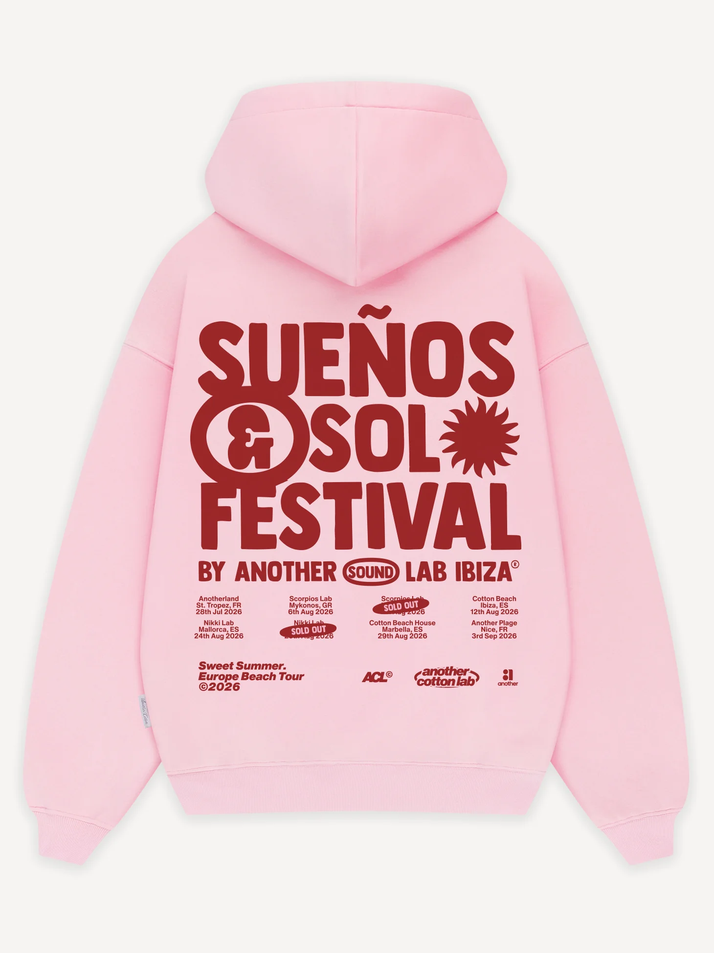 Suenos & Sol Festival Washed Hoodie - Image 3