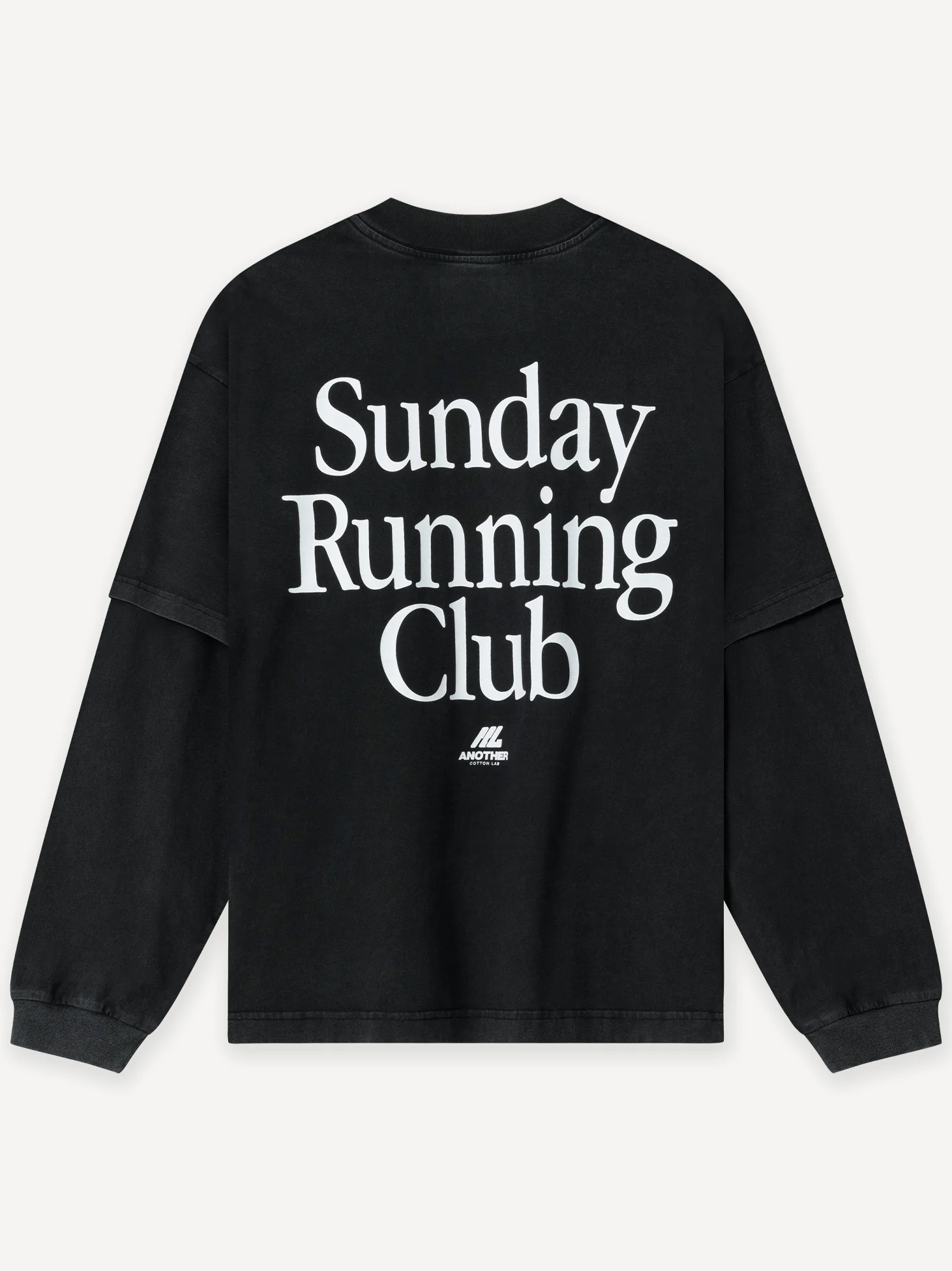 Sunday Running Club Washed Double Layer Longsleeve