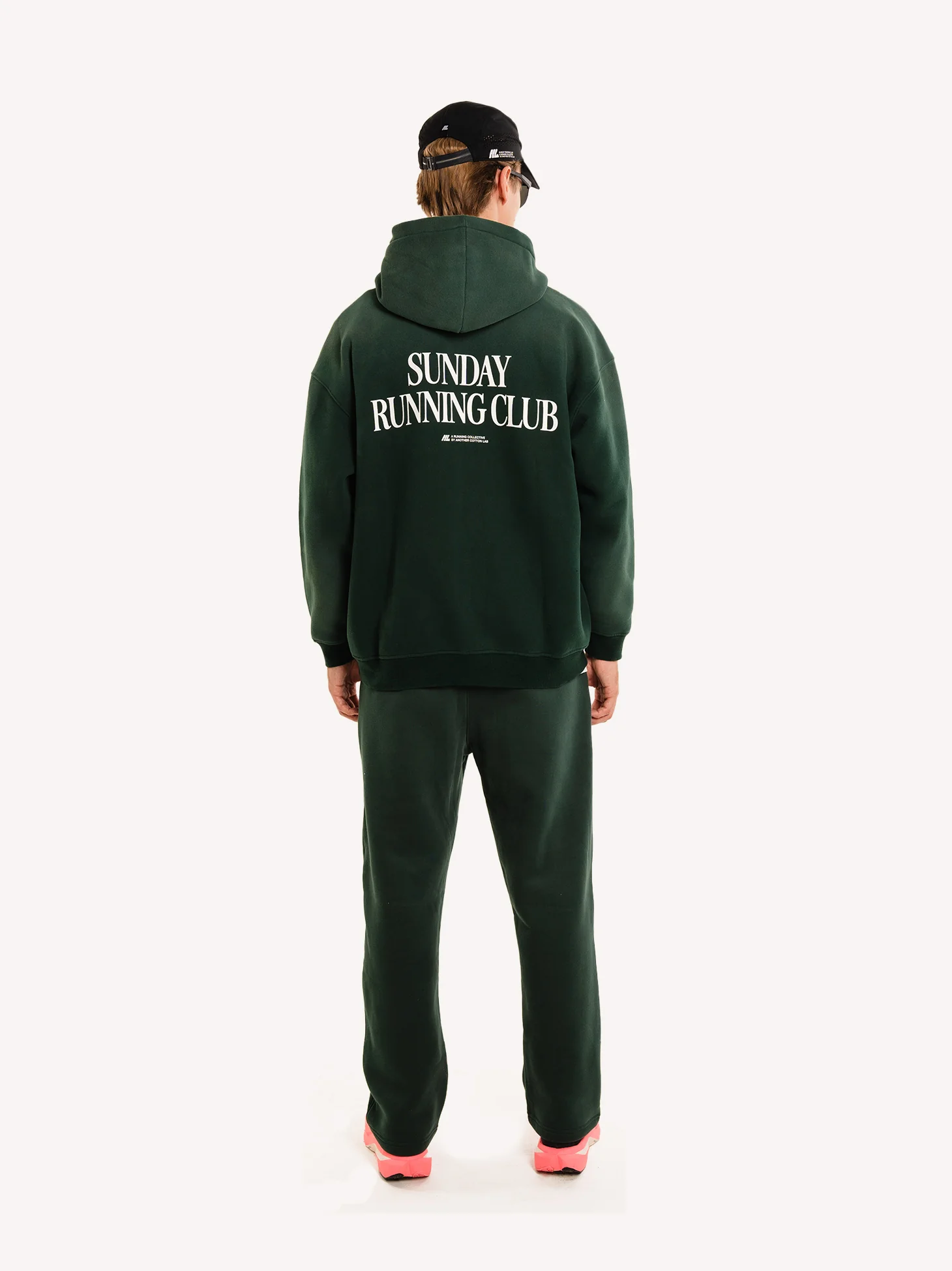Sunday Running Club Washed Oversized Zip Hoodie - Image 3