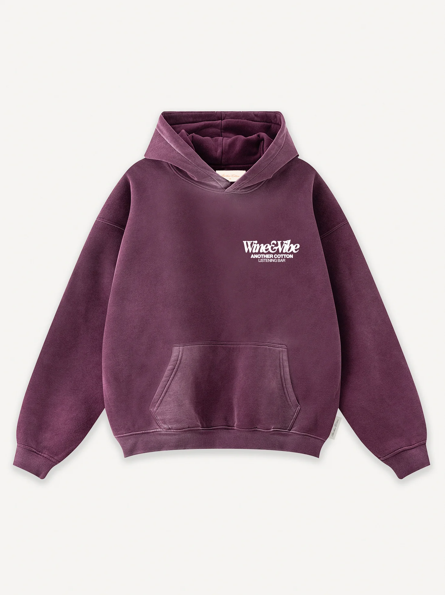 Wine & Vibe Washed Hoodie - Image 2